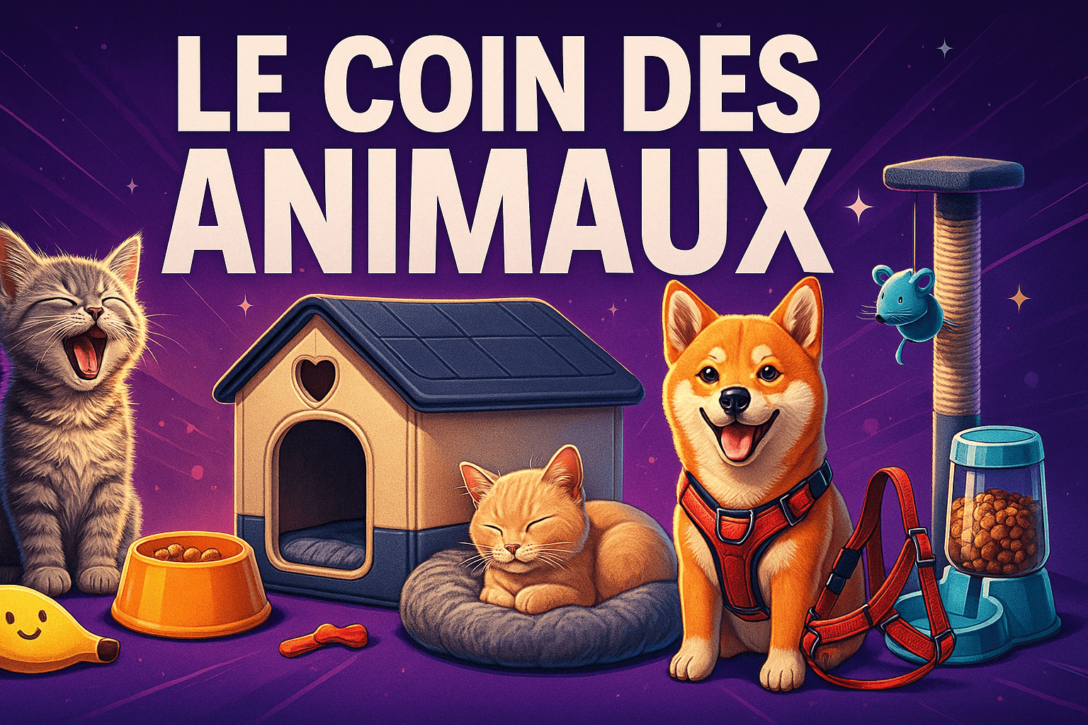 🐾 Le Coin des Animaux – Chouchoutez vos compagnons avec style !