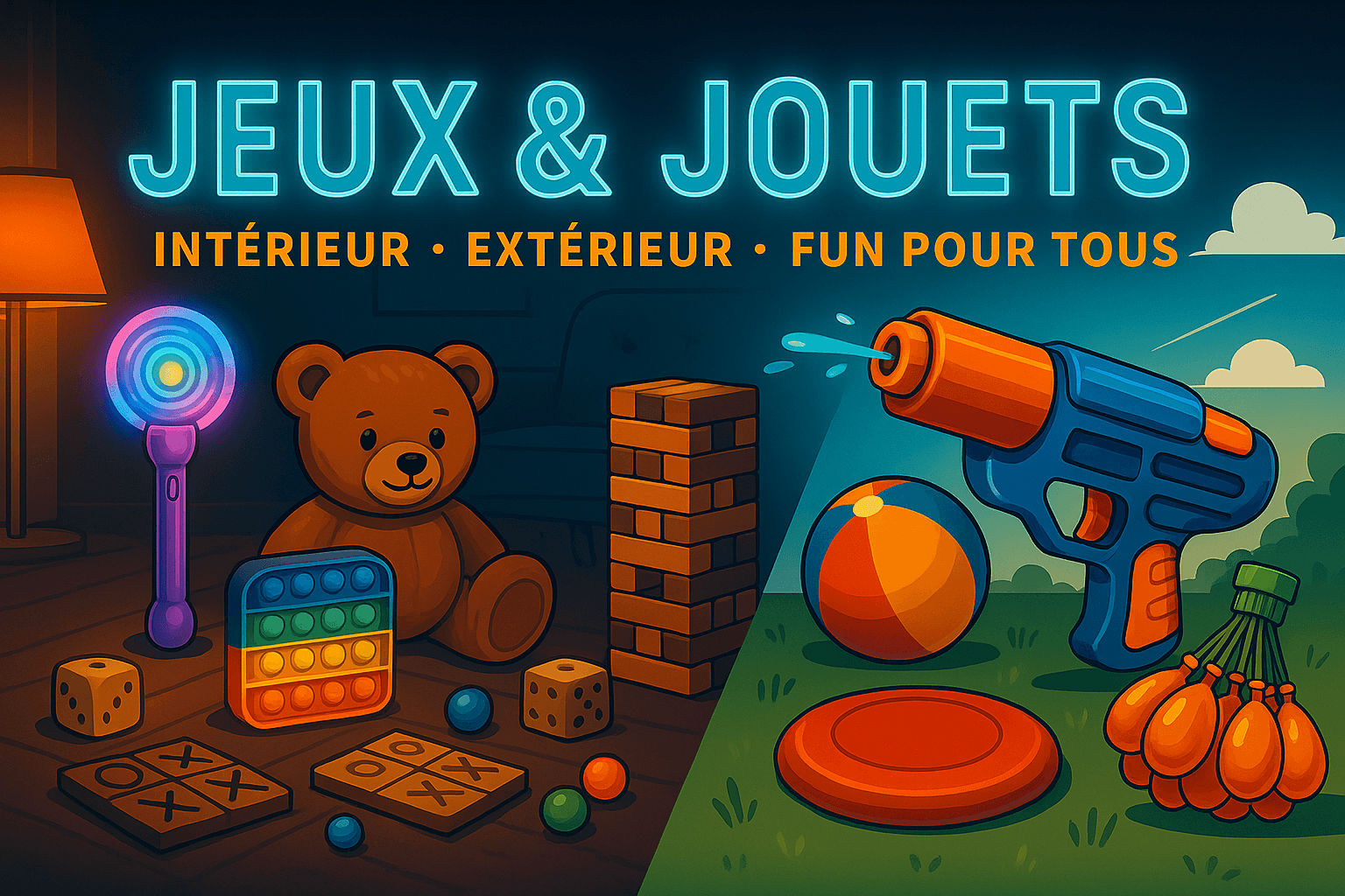 🎮 Jeux & Jouets – Intérieur et extérieur pour toute la famille