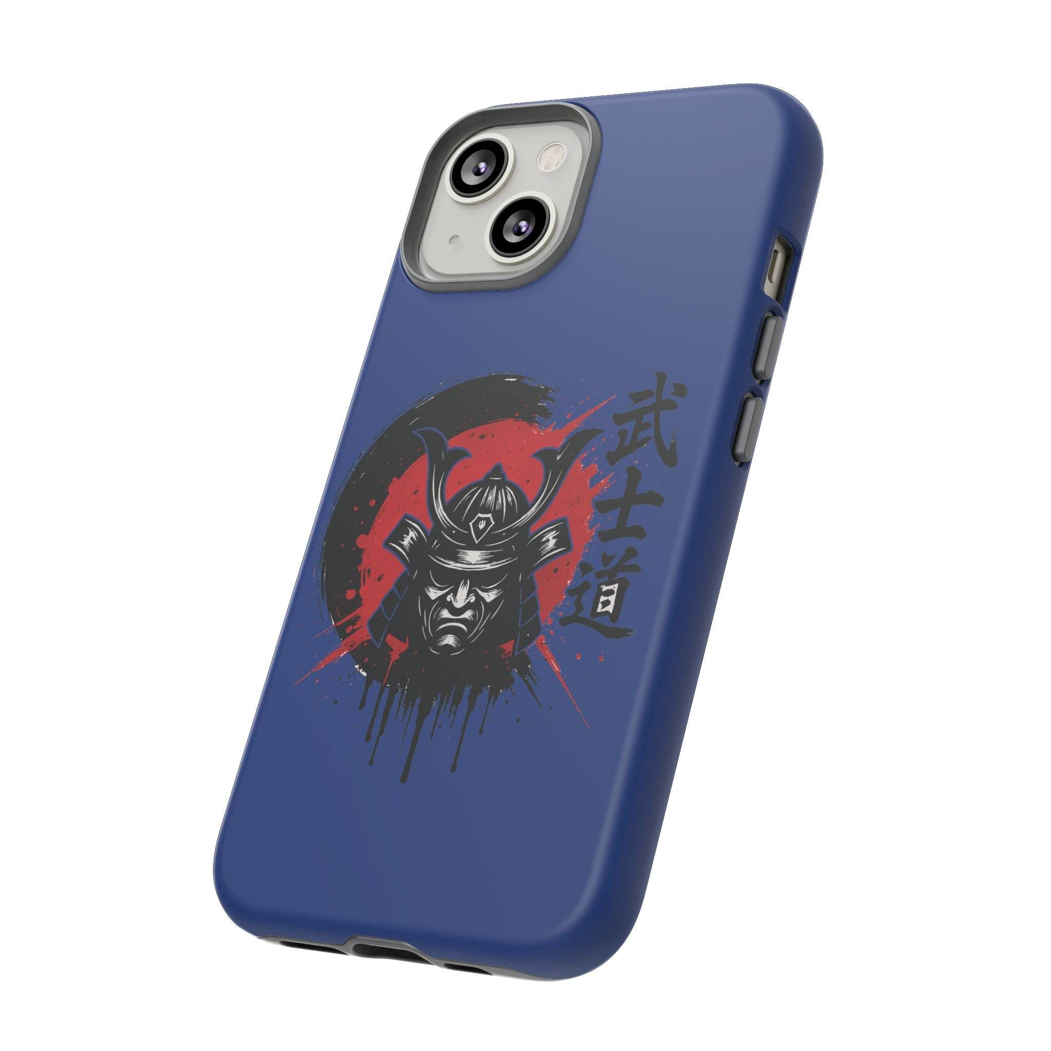 📱 samurai phone case Bleue foncé – coque renforcée iPhone 📱