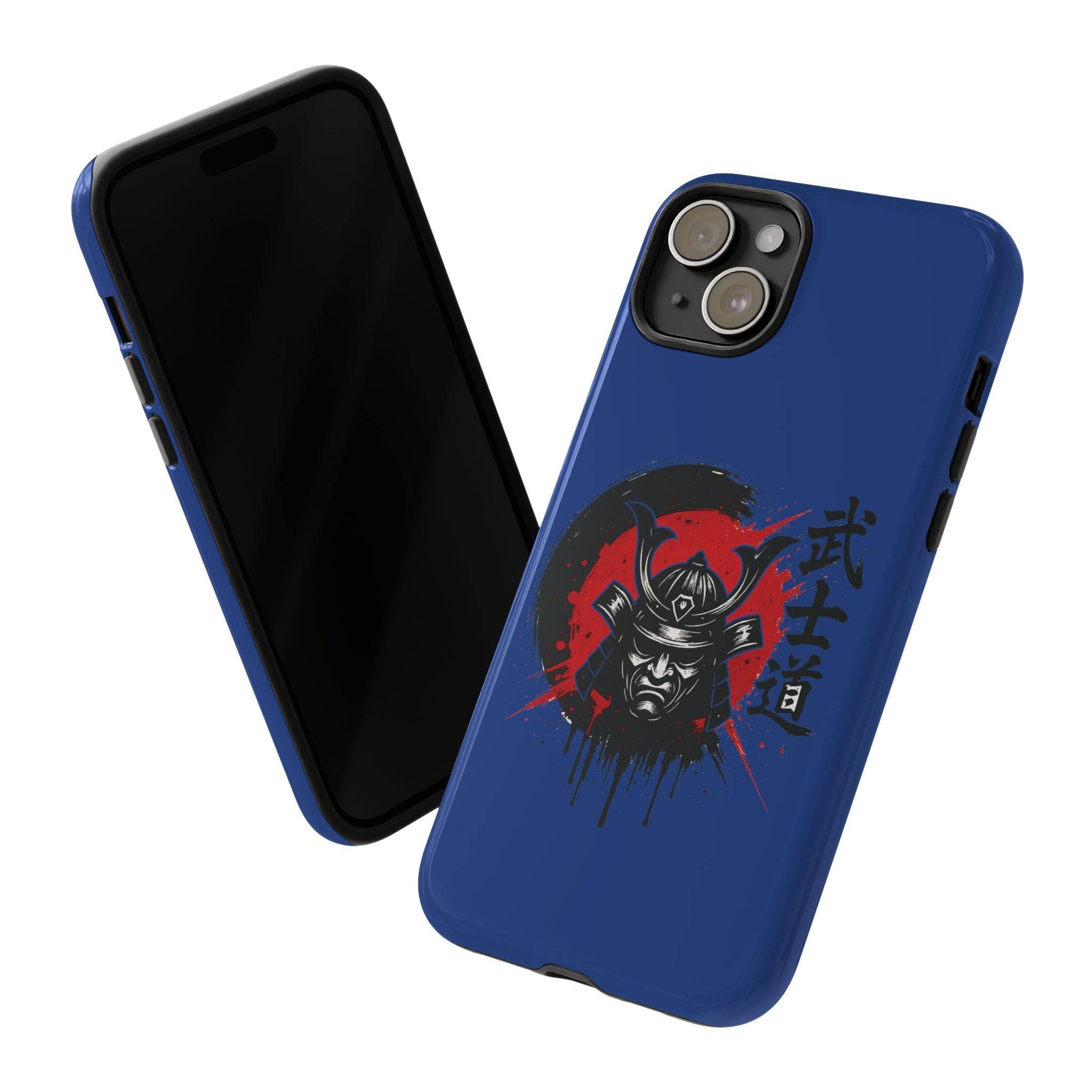 📱 samurai phone case Bleue foncé – coque renforcée iPhone 📱