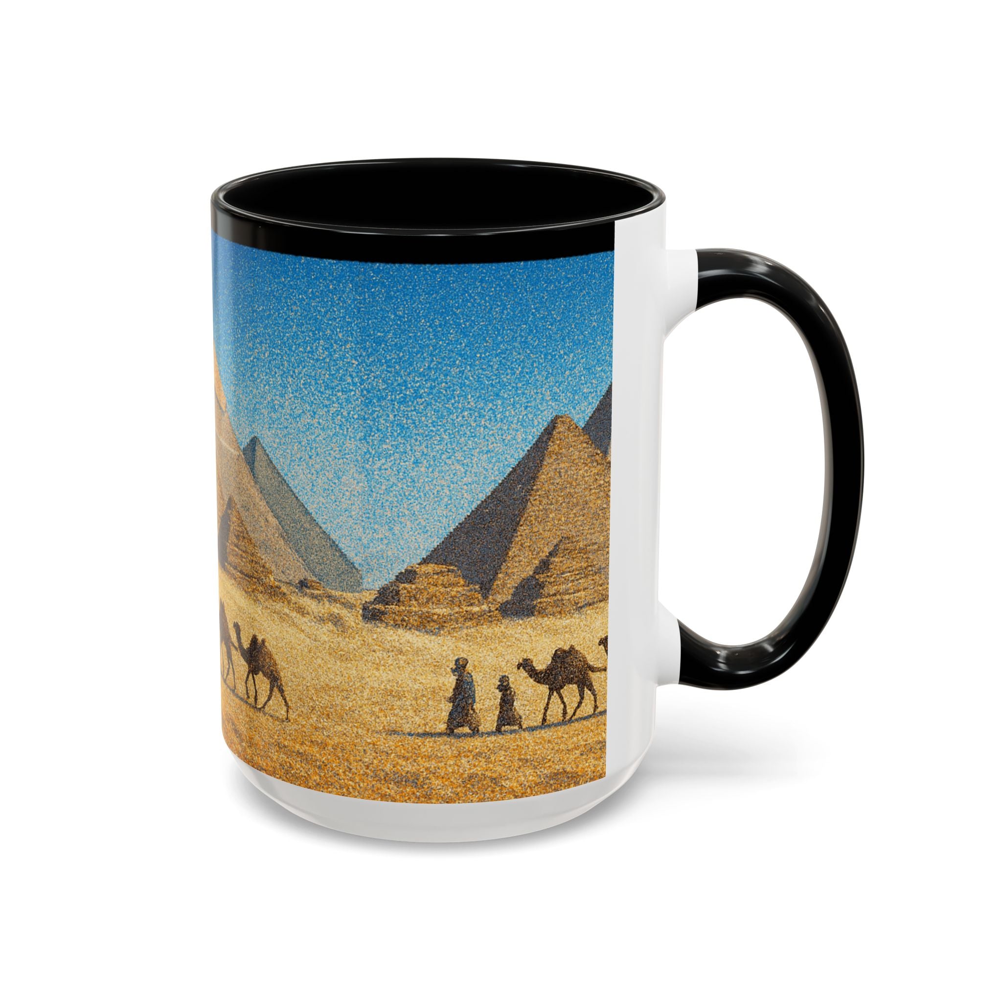 Egyptian Pyramids Camel Caravan Accent Coffee Mug