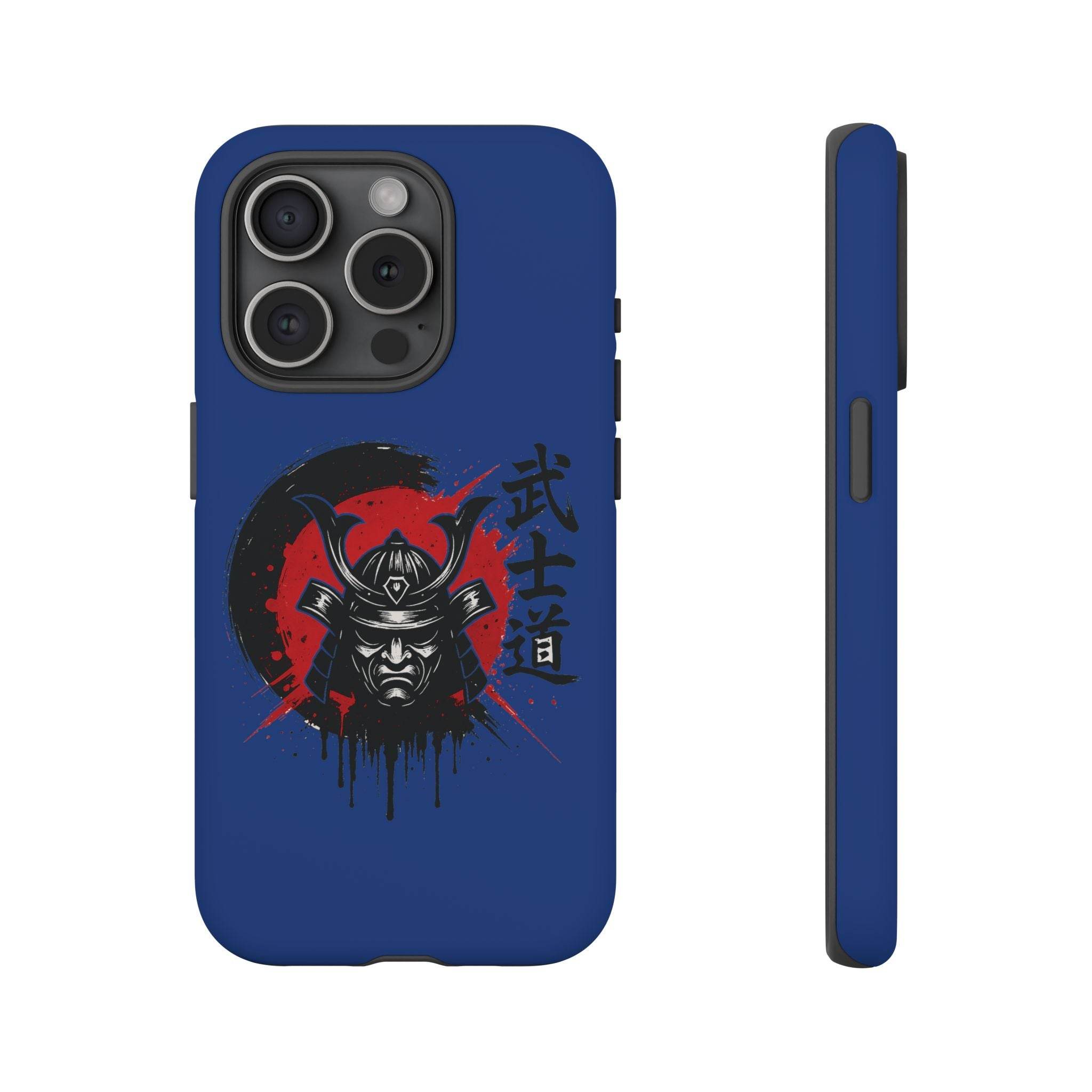 📱 samurai phone case Bleue foncé – coque renforcée iPhone 📱 - Legeekshop