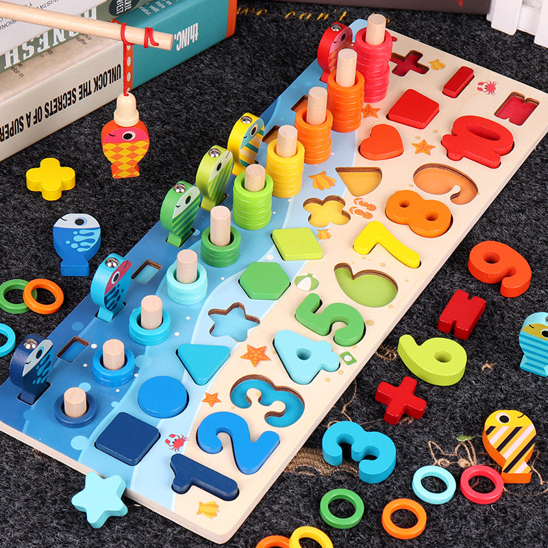 Puzzle 3D Alphabet Chiffres Bébé Éducatif Géométrique Coloré