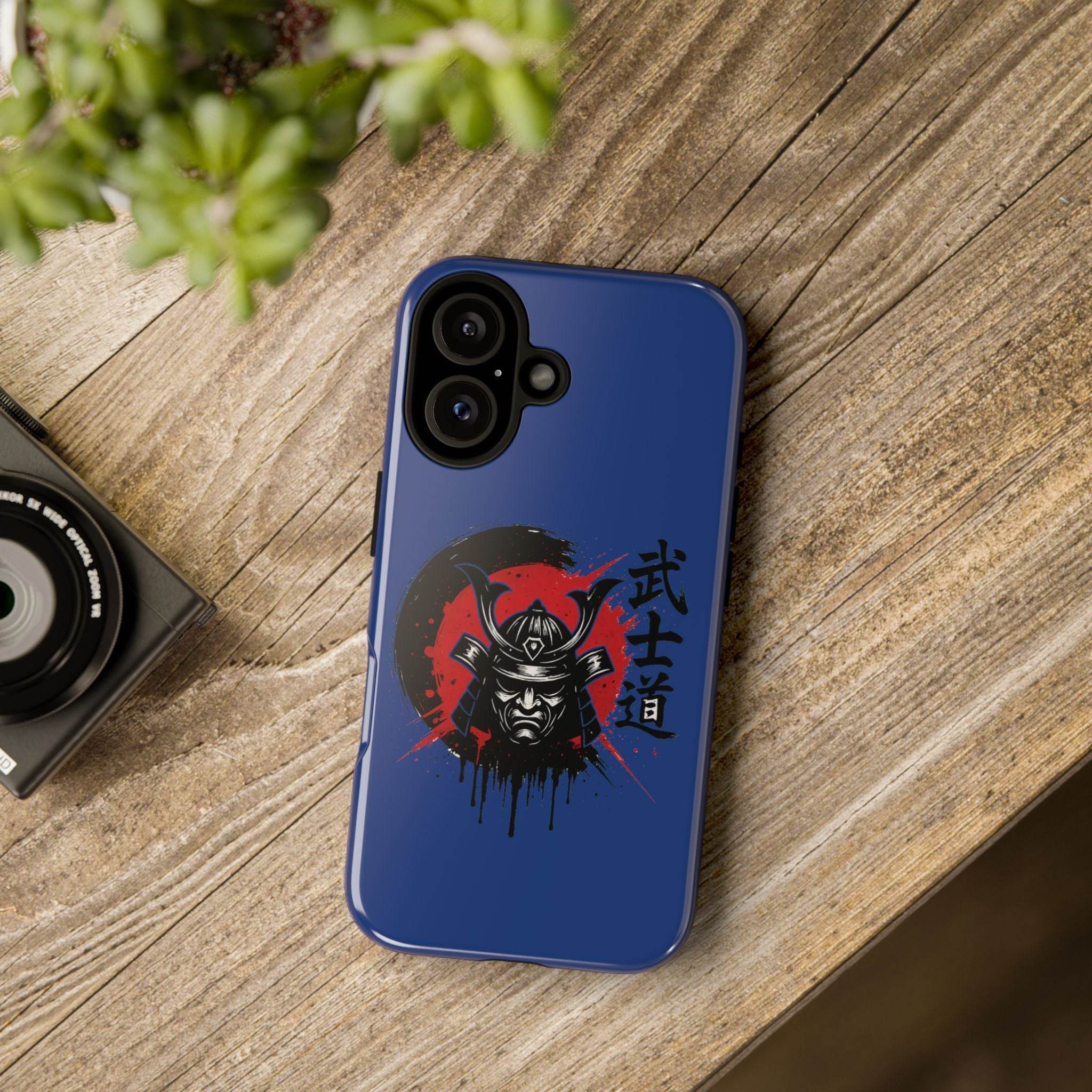 📱 samurai phone case Bleue foncé – coque renforcée iPhone 📱