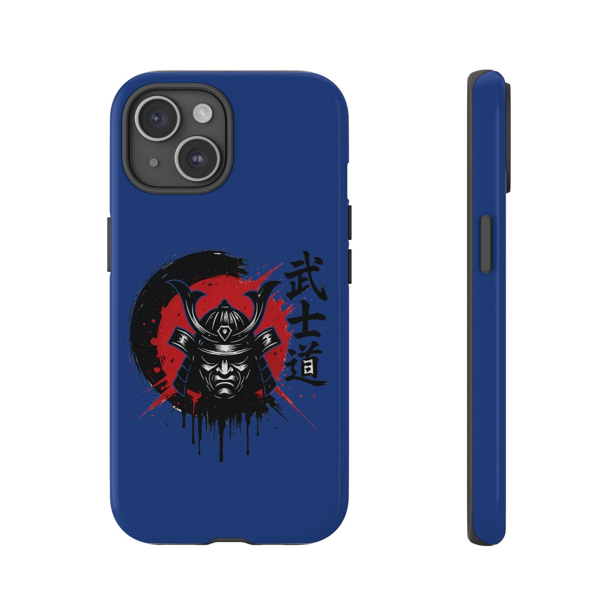 📱 samurai phone case Bleue foncé – coque renforcée iPhone 📱 - Legeekshop