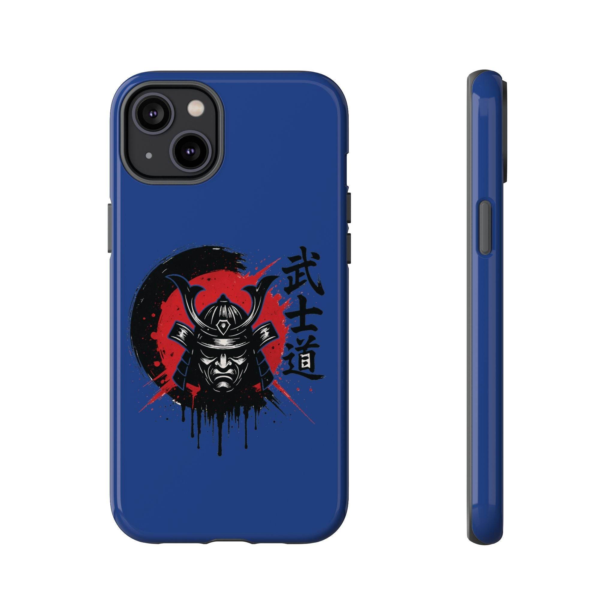 📱 samurai phone case Bleue foncé – coque renforcée iPhone 📱 - Legeekshop