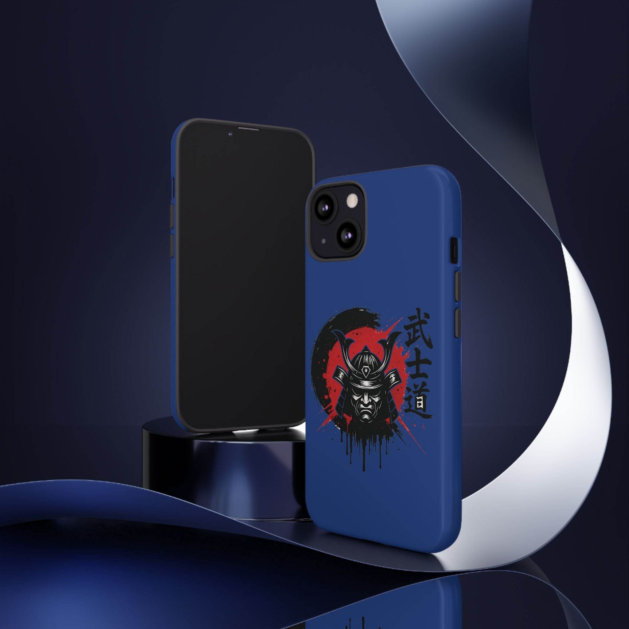 📱 samurai phone case Bleue foncé – coque renforcée iPhone 📱