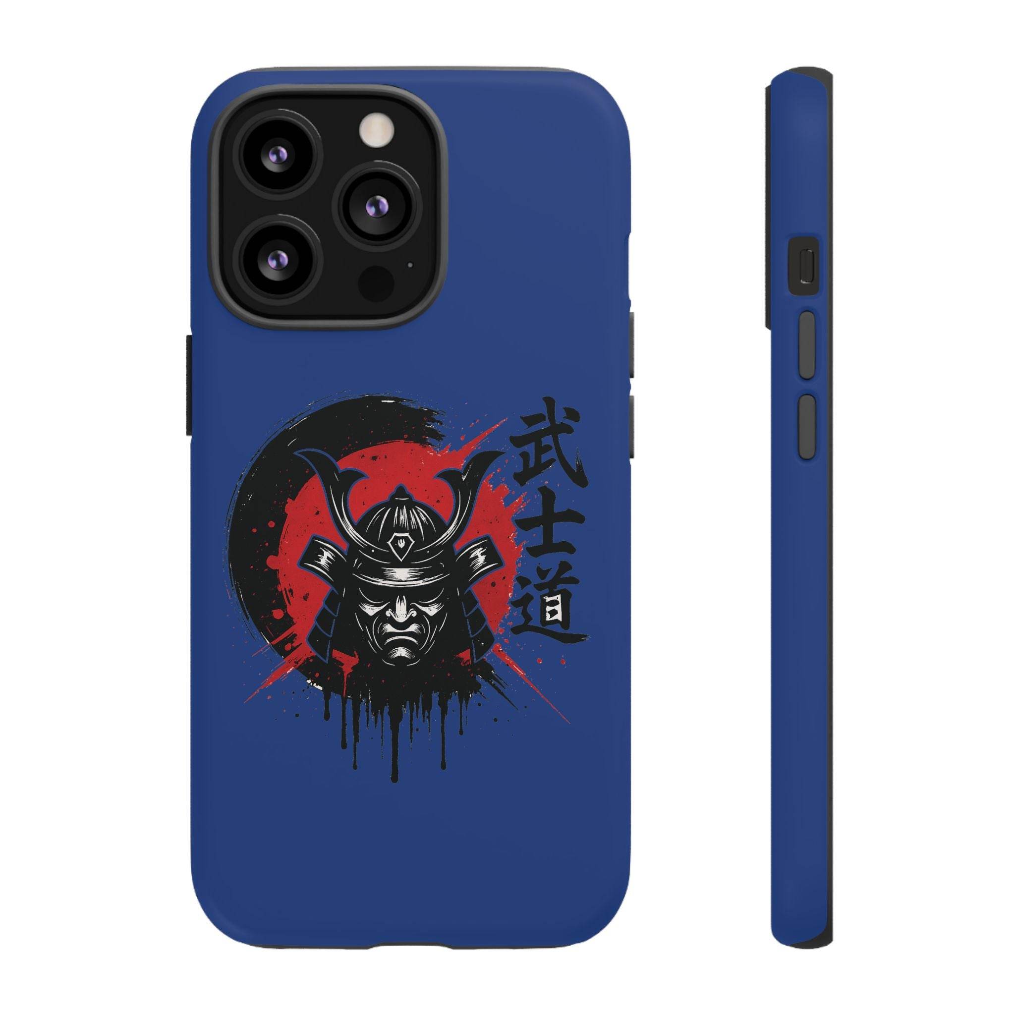 📱 samurai phone case Bleue foncé – coque renforcée iPhone 📱 - Legeekshop
