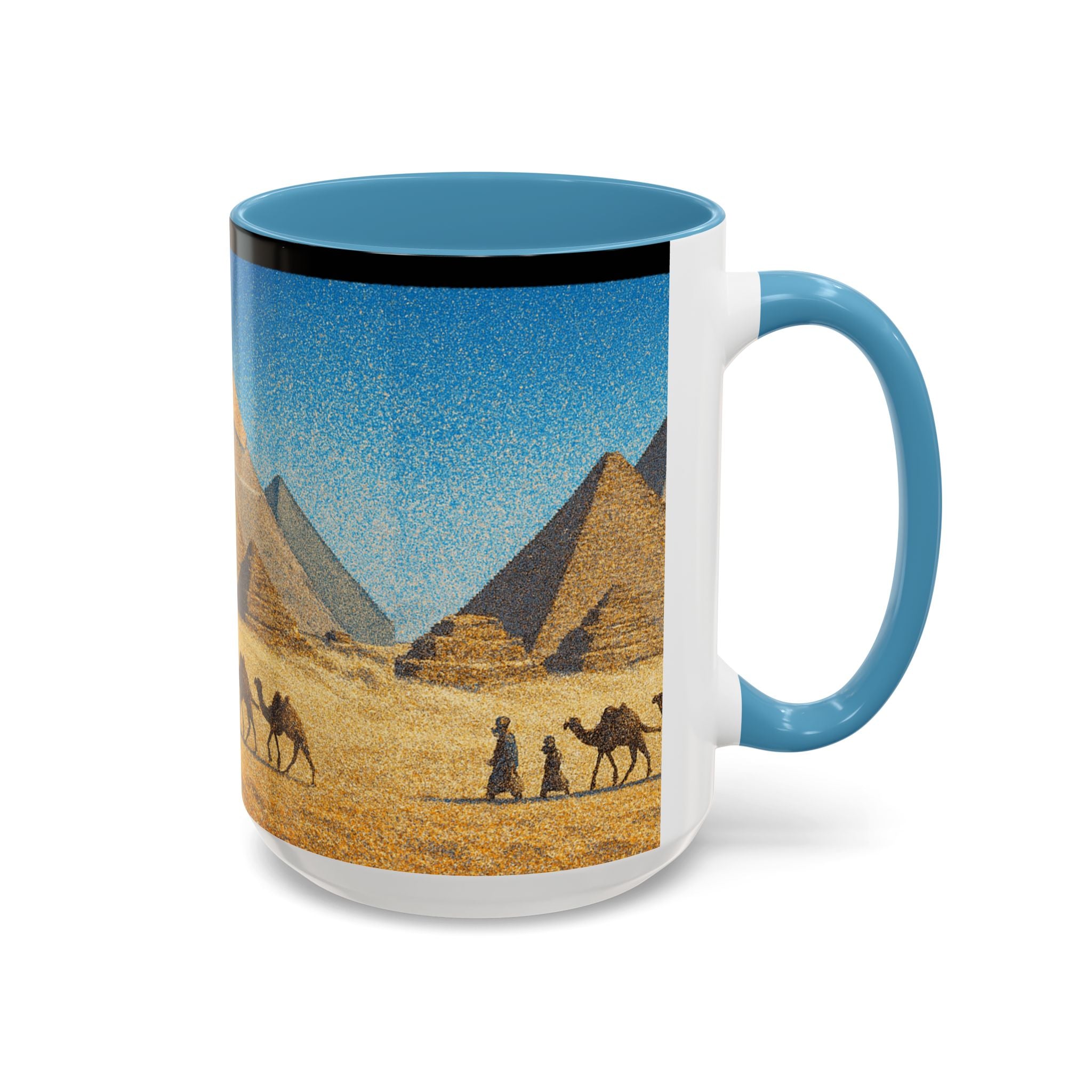 Egyptian Pyramids Camel Caravan Accent Coffee Mug