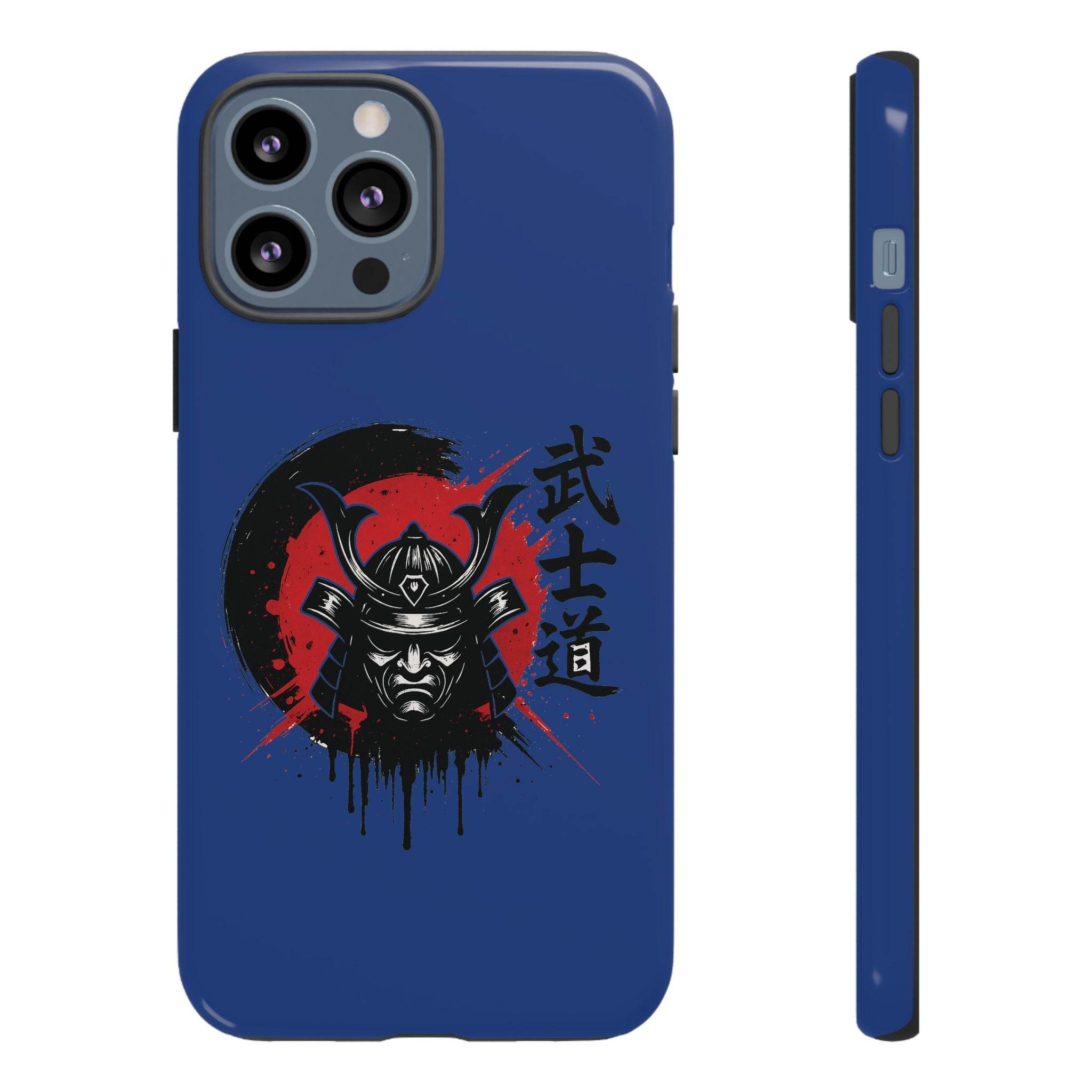 📱 samurai phone case Bleue foncé – coque renforcée iPhone 📱 - Legeekshop