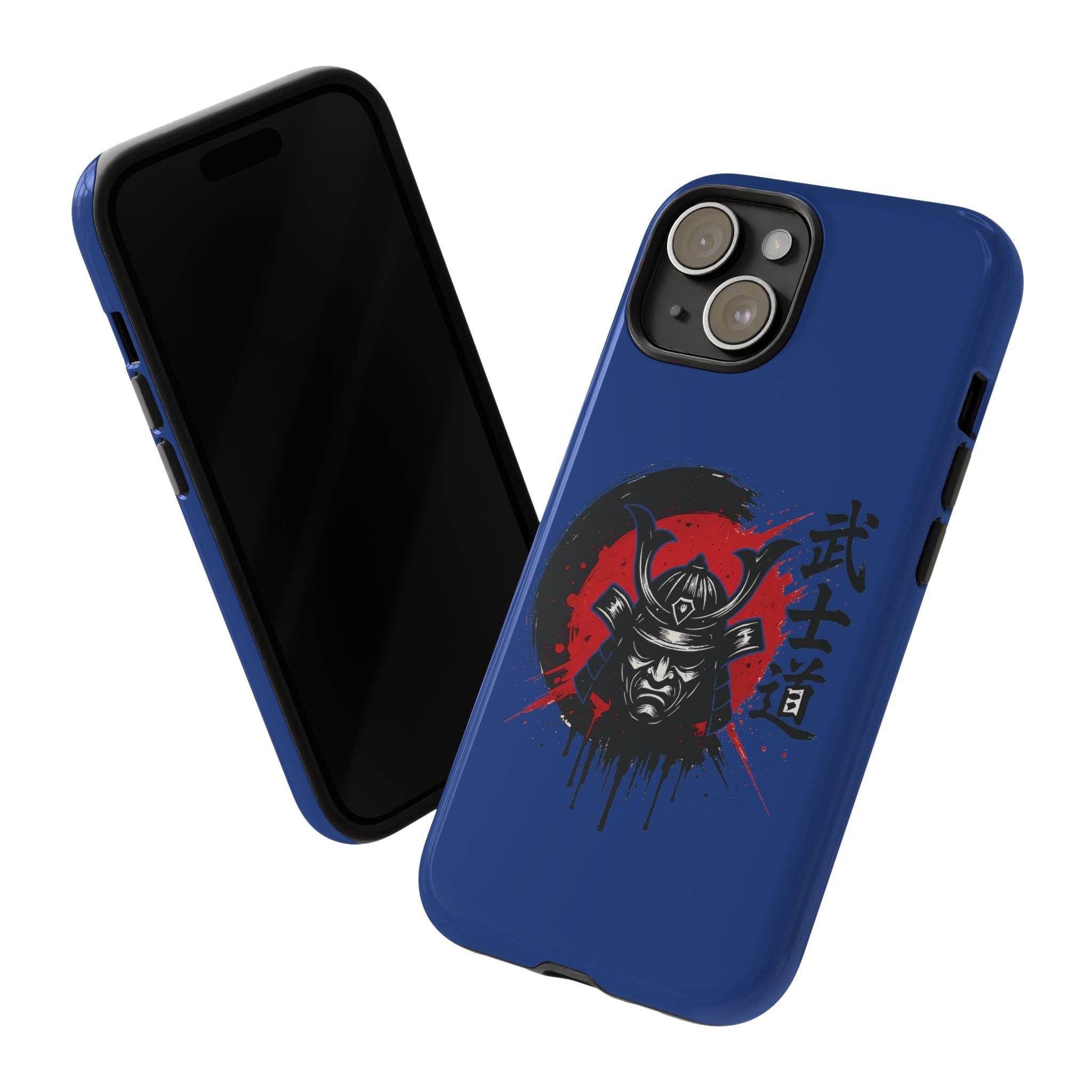 📱 samurai phone case Bleue foncé – coque renforcée iPhone 📱