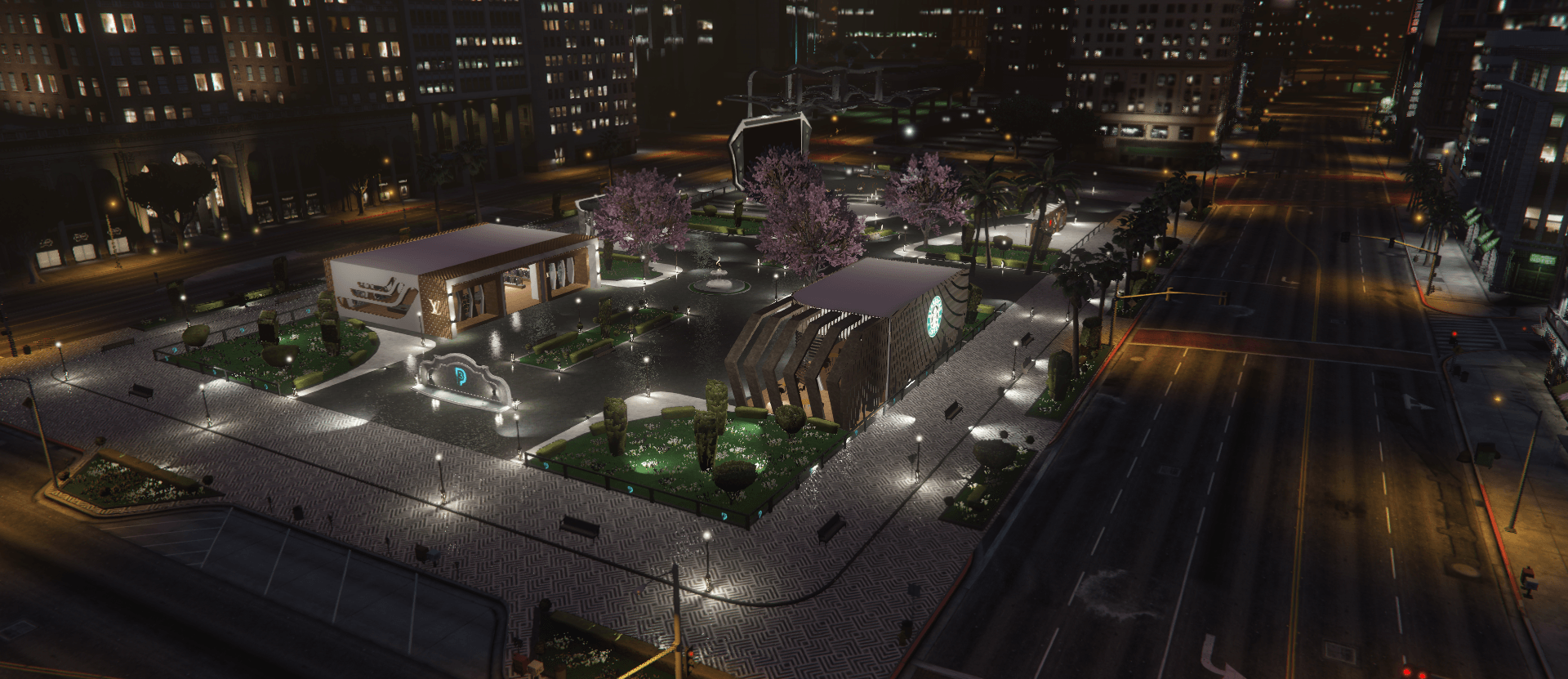 🏙️ MLO Mapping Place des Cubes FiveM - Boutique, Tattoo, Café | FiveM RP 🎮 - Legeekshop