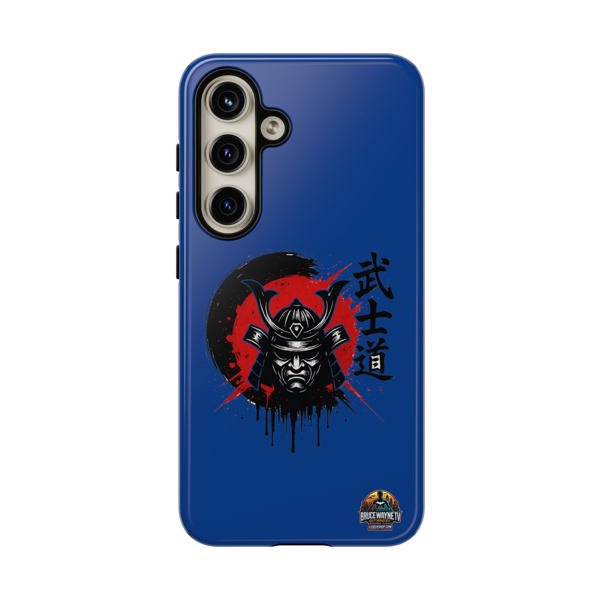 📱 samurai phone case Bleue foncé – coque renforcée Pixel & Galaxy 📱