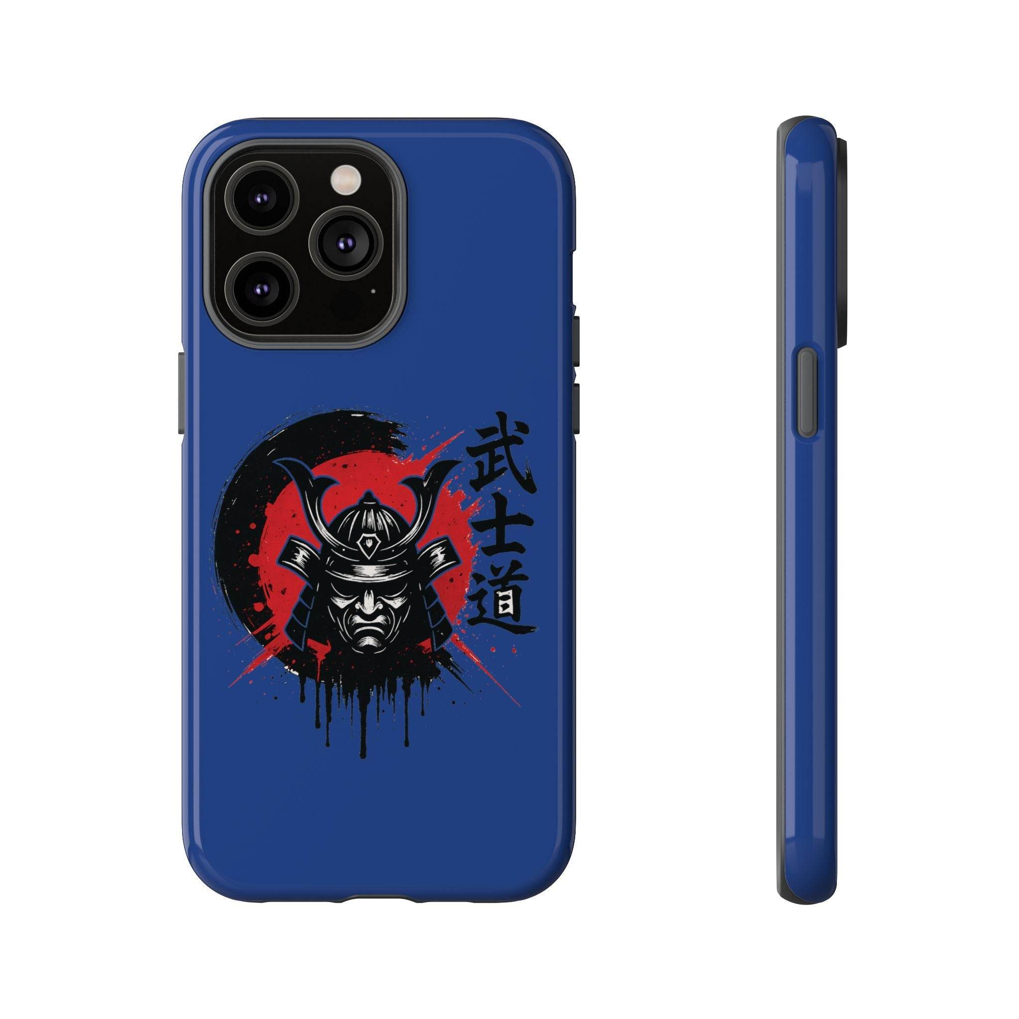 📱 samurai phone case Bleue foncé – coque renforcée iPhone 📱 - Legeekshop