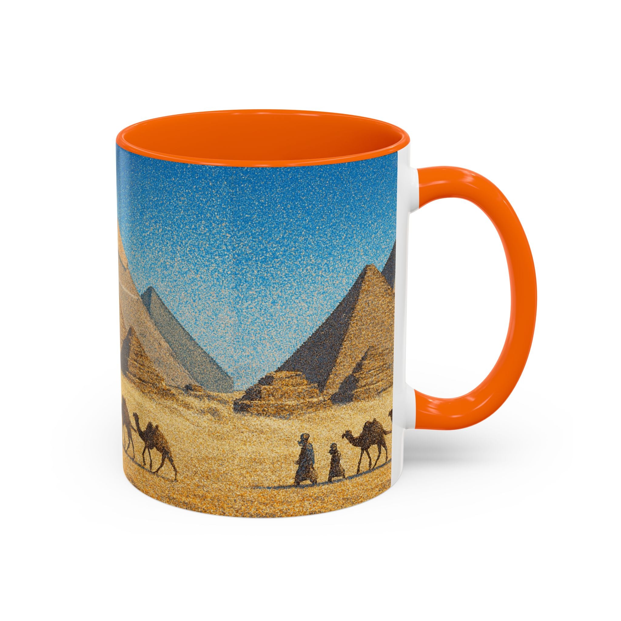 Egyptian Pyramids Camel Caravan Accent Coffee Mug