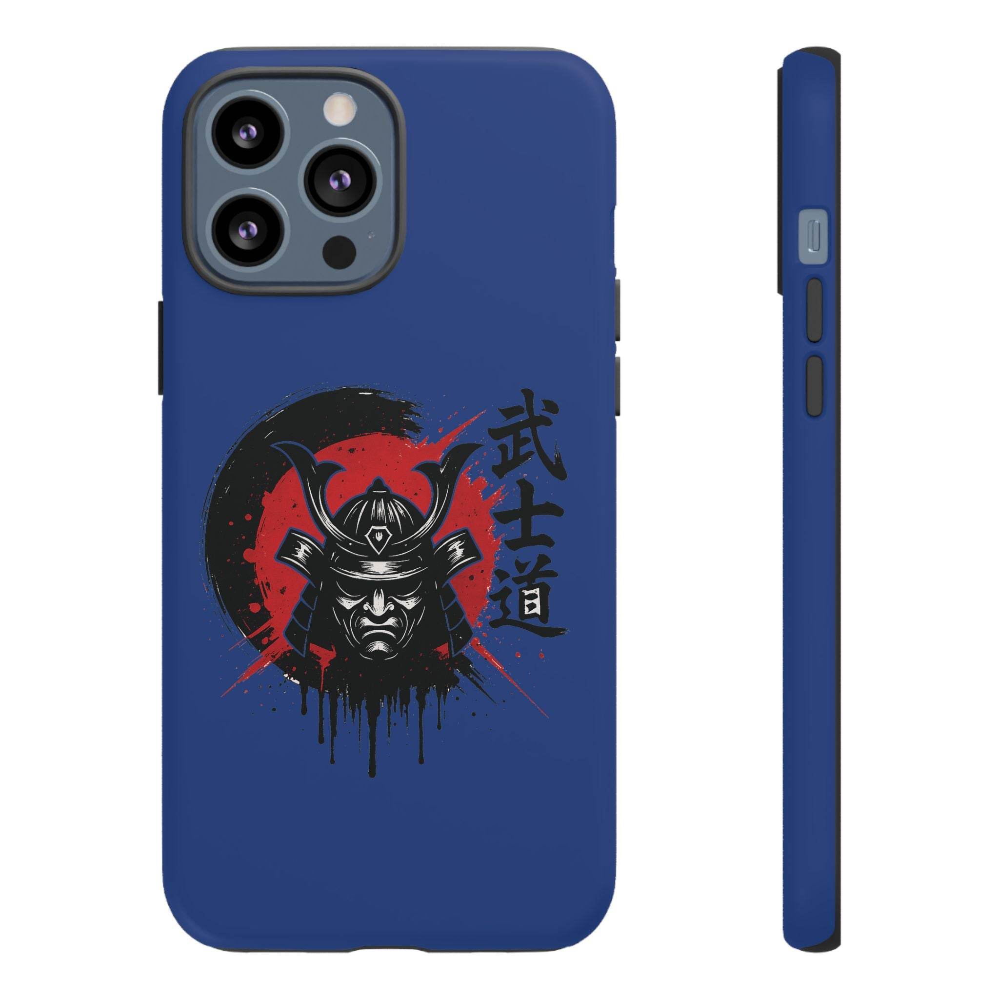📱 samurai phone case Bleue foncé – coque renforcée iPhone 📱 - Legeekshop