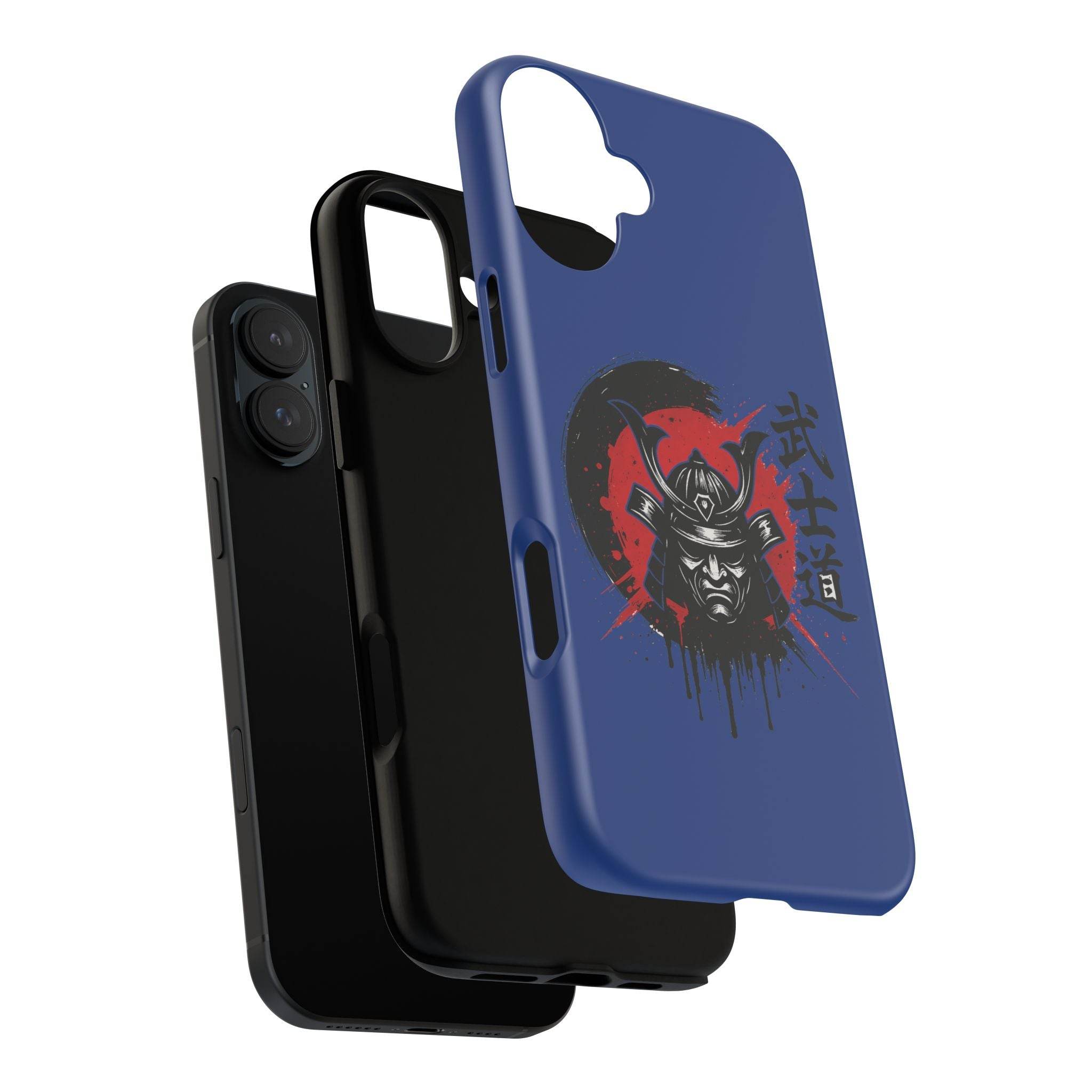 📱 samurai phone case Bleue foncé – coque renforcée iPhone 📱