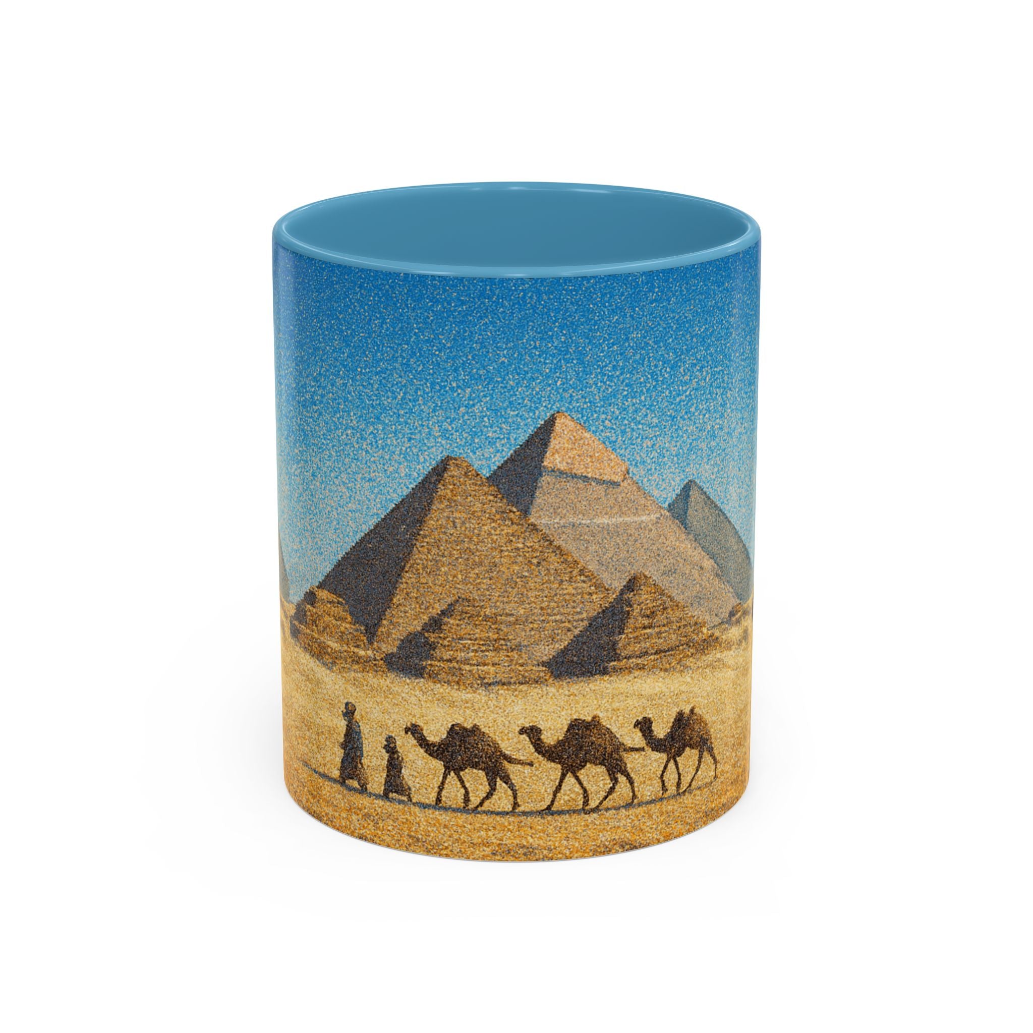 Egyptian Pyramids Camel Caravan Accent Coffee Mug