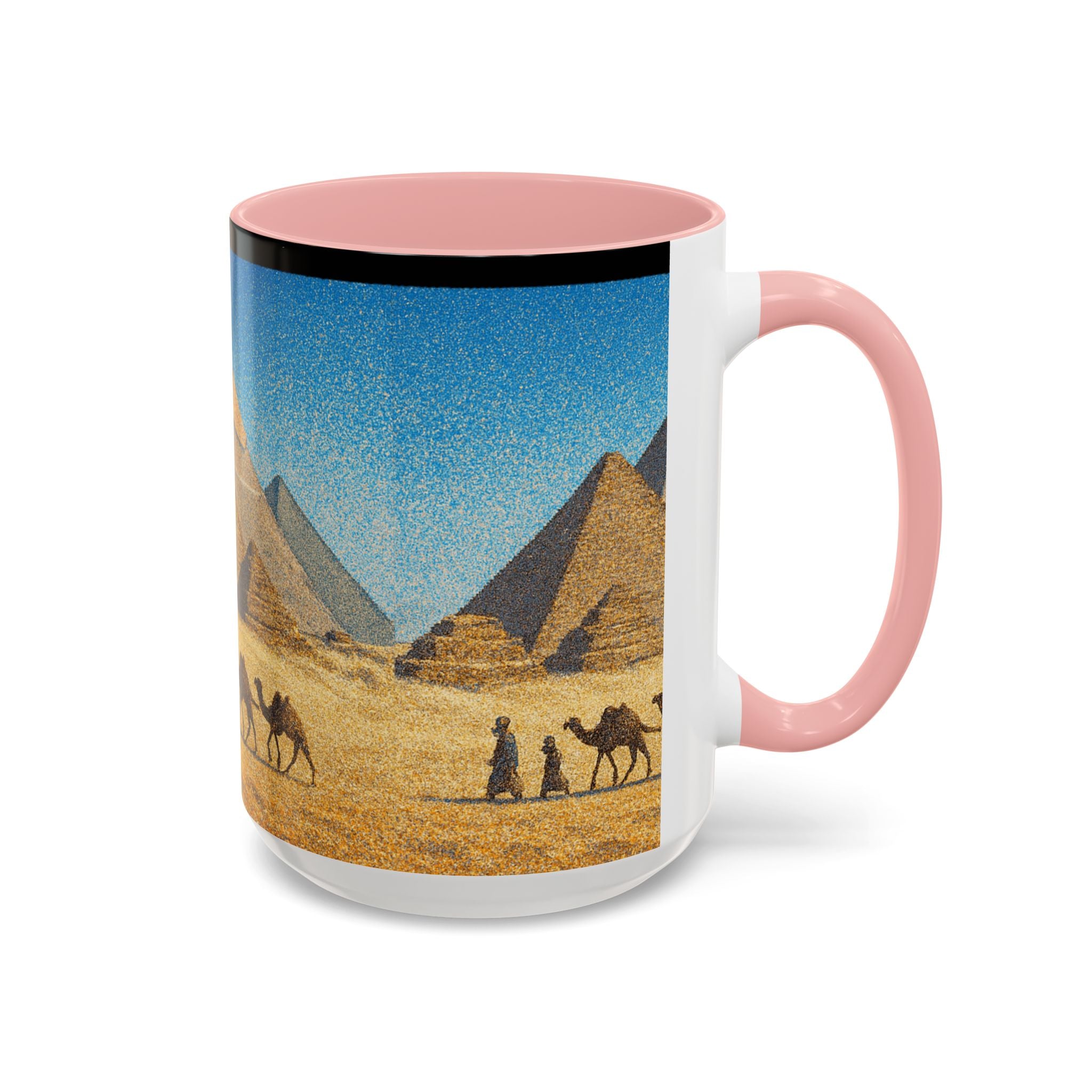 Egyptian Pyramids Camel Caravan Accent Coffee Mug