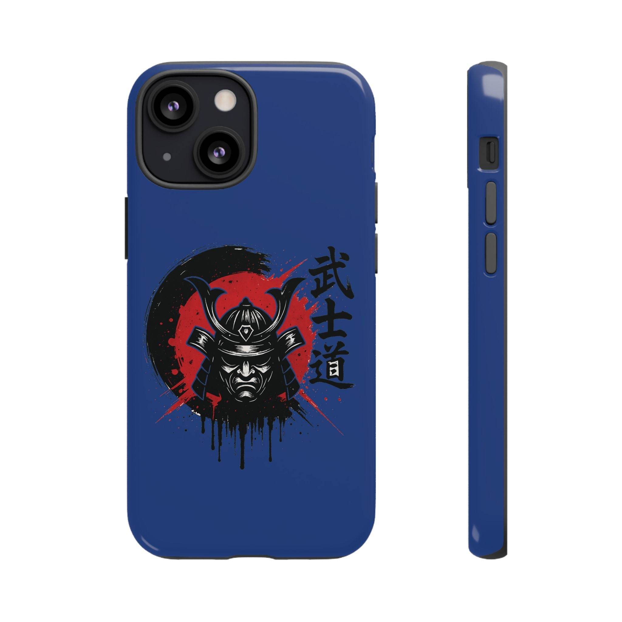 📱 samurai phone case Bleue foncé – coque renforcée iPhone 📱 - Legeekshop