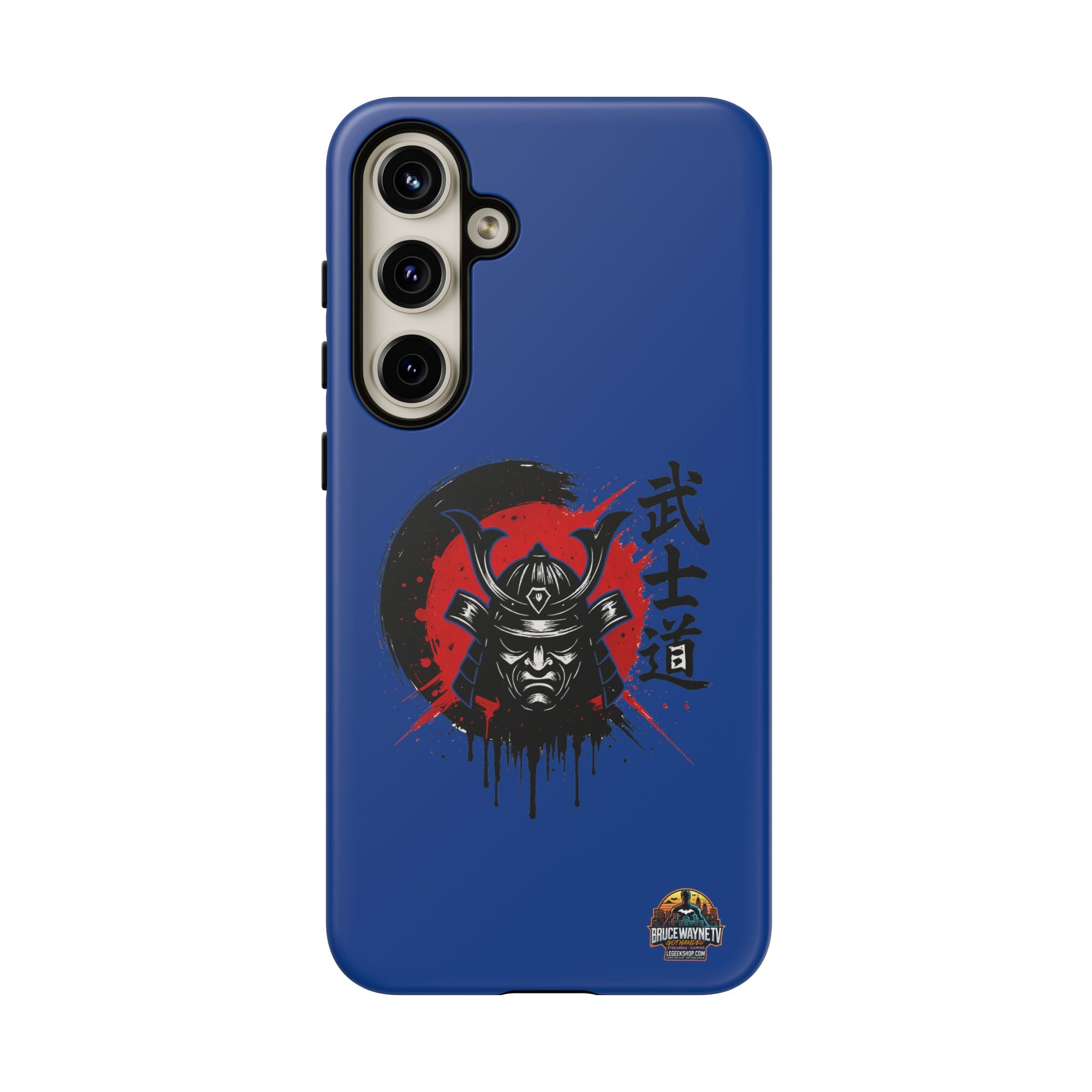 📱 samurai phone case Bleue foncé – coque renforcée Pixel & Galaxy 📱