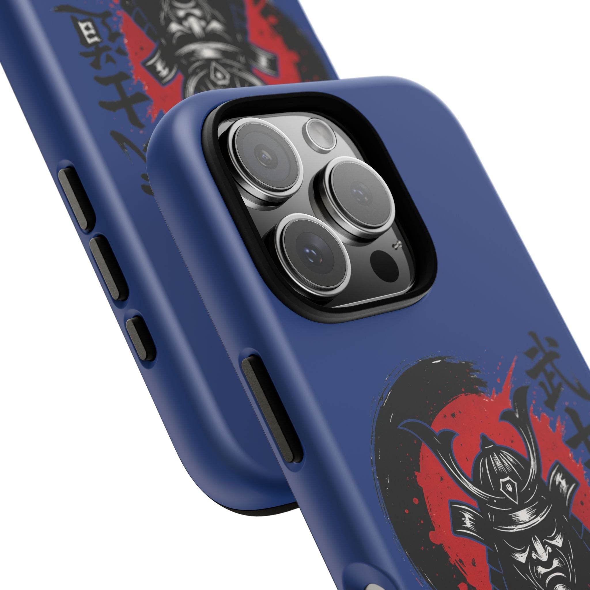 📱 samurai phone case Bleue foncé – coque renforcée iPhone 📱