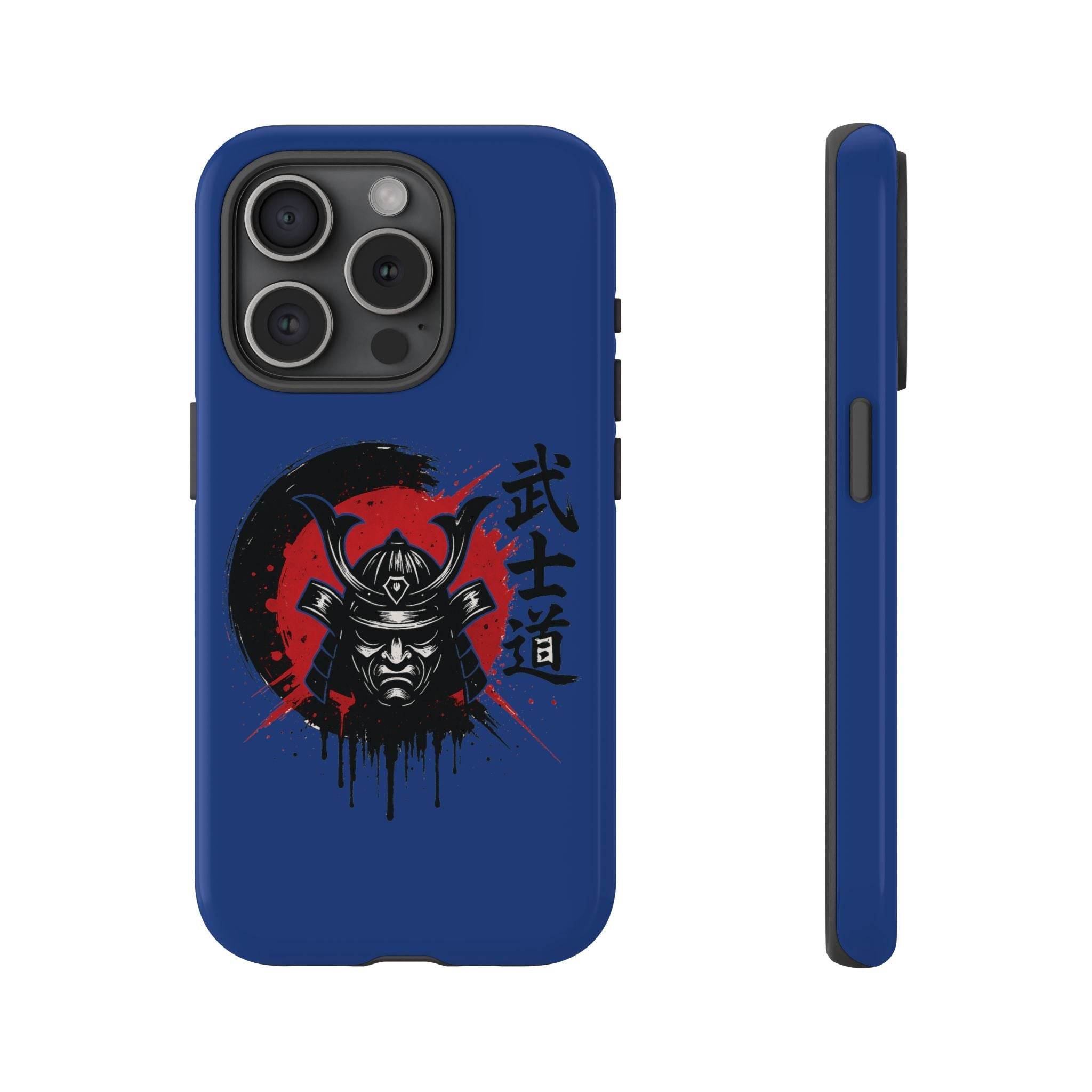 📱 samurai phone case Bleue foncé – coque renforcée iPhone 📱 - Legeekshop
