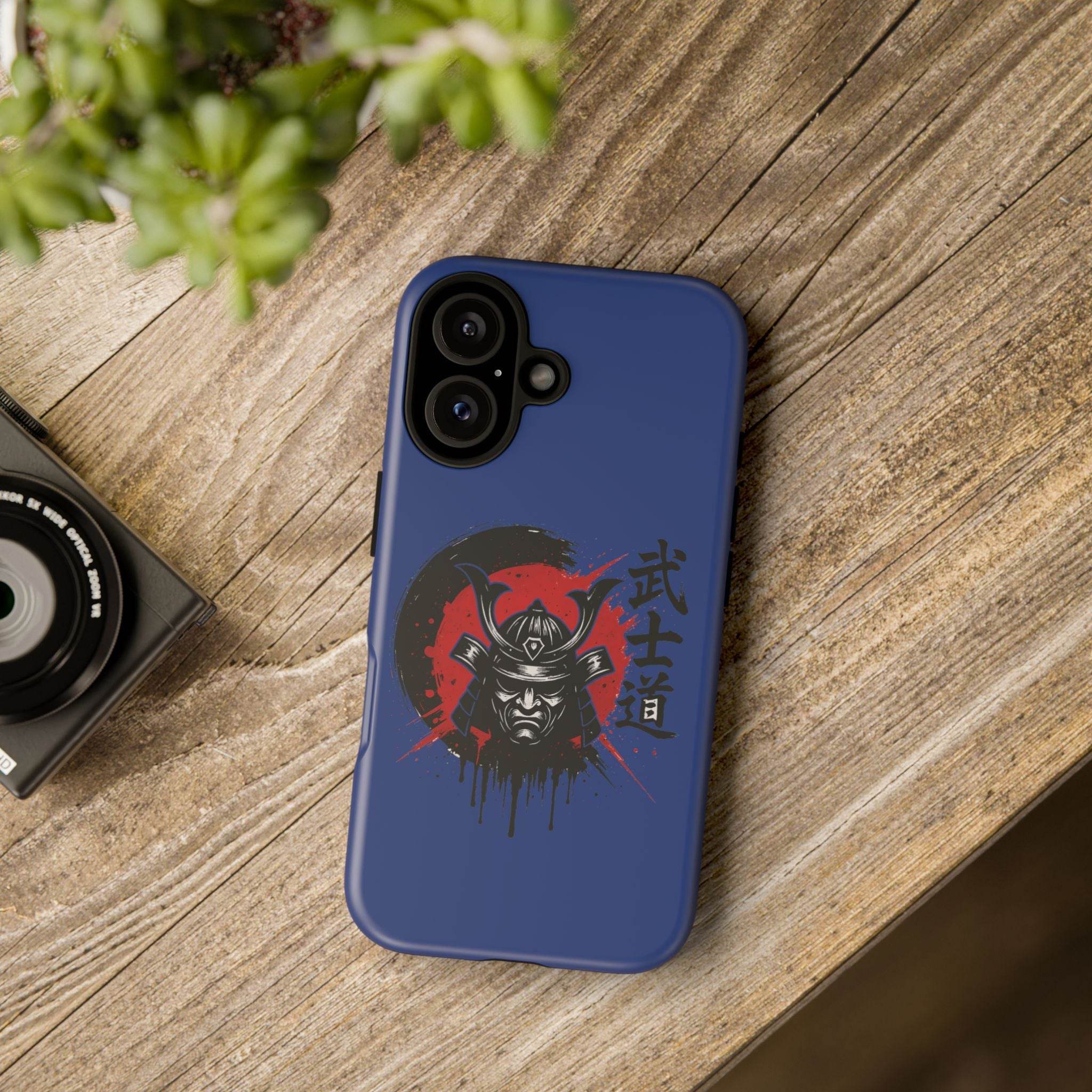 📱 samurai phone case Bleue foncé – coque renforcée iPhone 📱