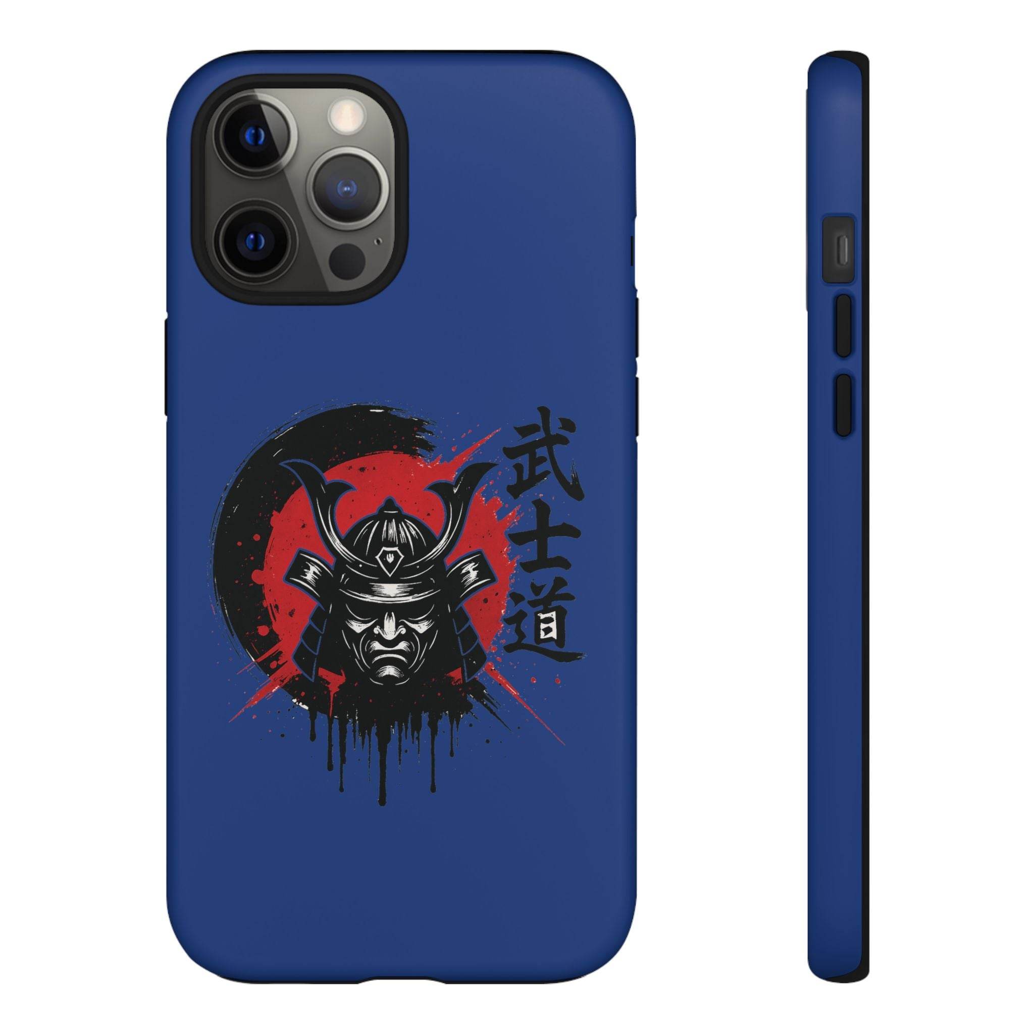 📱 samurai phone case Bleue foncé – coque renforcée iPhone 📱 - Legeekshop