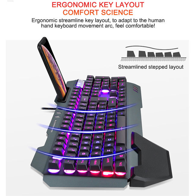 Clavier Gaming Mécanique Filaire RGB Rétroéclairé Pro