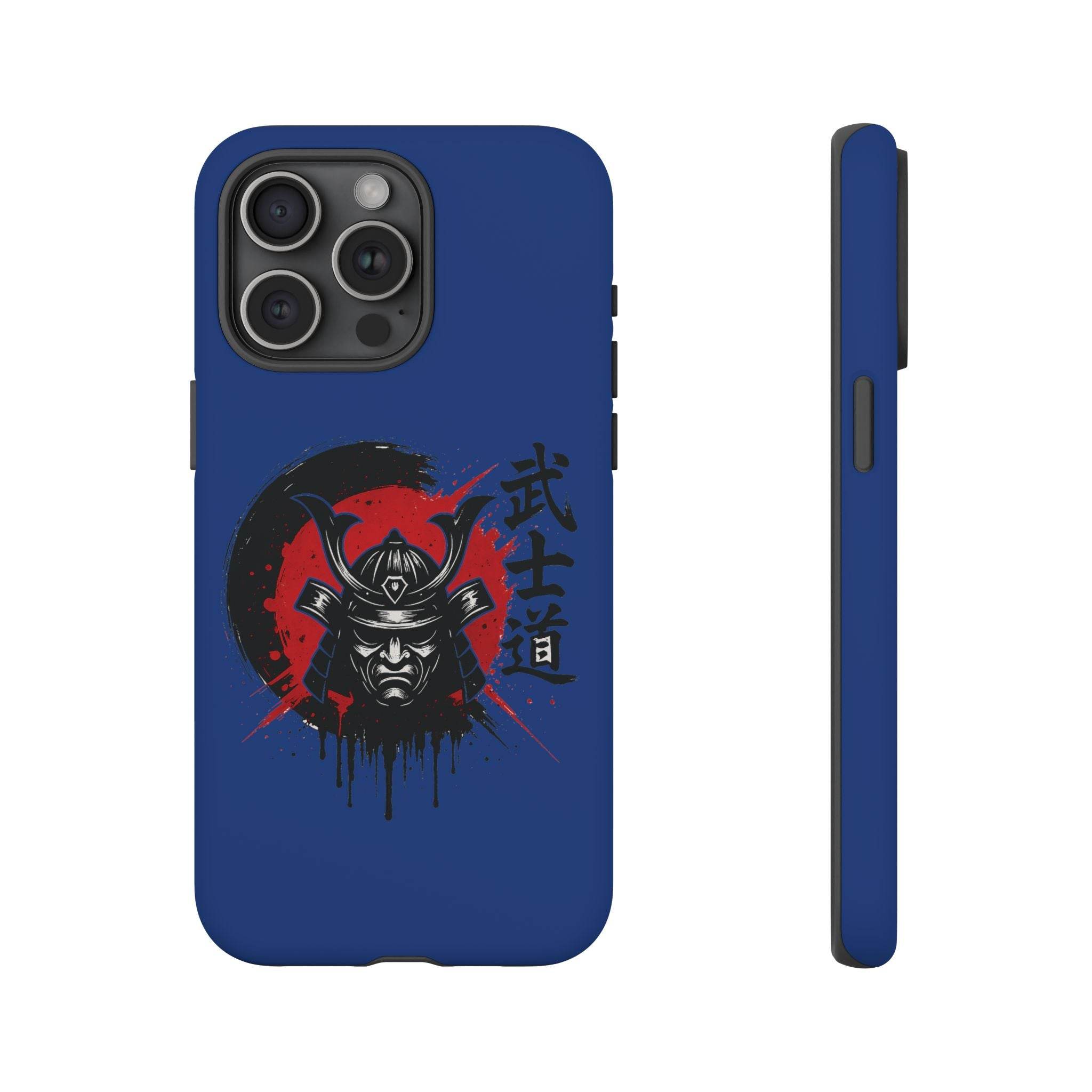 📱 samurai phone case Bleue foncé – coque renforcée iPhone 📱 - Legeekshop