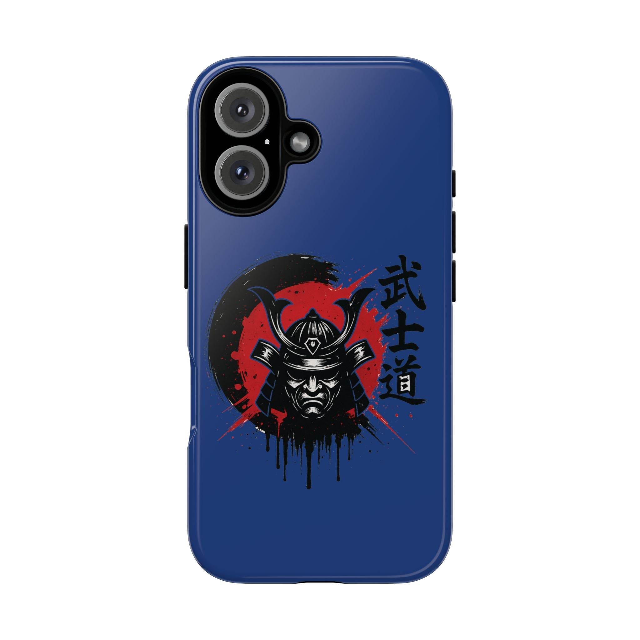 📱 samurai phone case Bleue foncé – coque renforcée iPhone 📱
