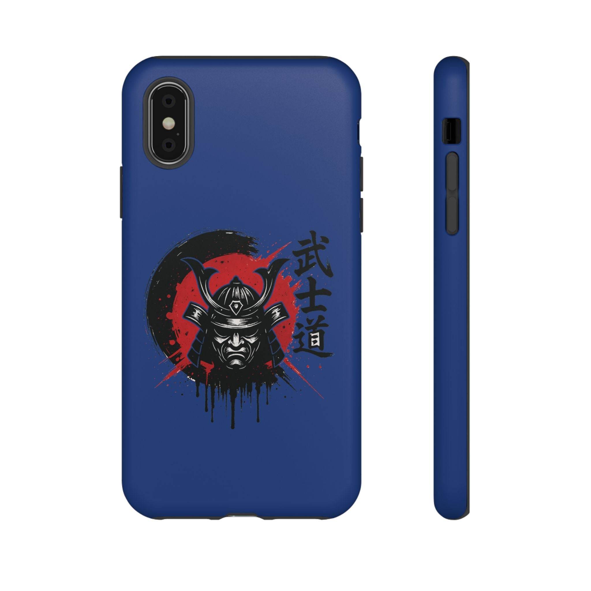 📱 samurai phone case Bleue foncé – coque renforcée iPhone 📱 - Legeekshop