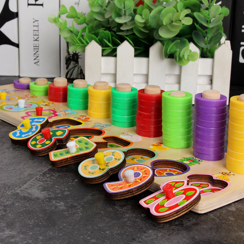 Puzzle 3D Alphabet Chiffres Bébé Éducatif Géométrique Coloré