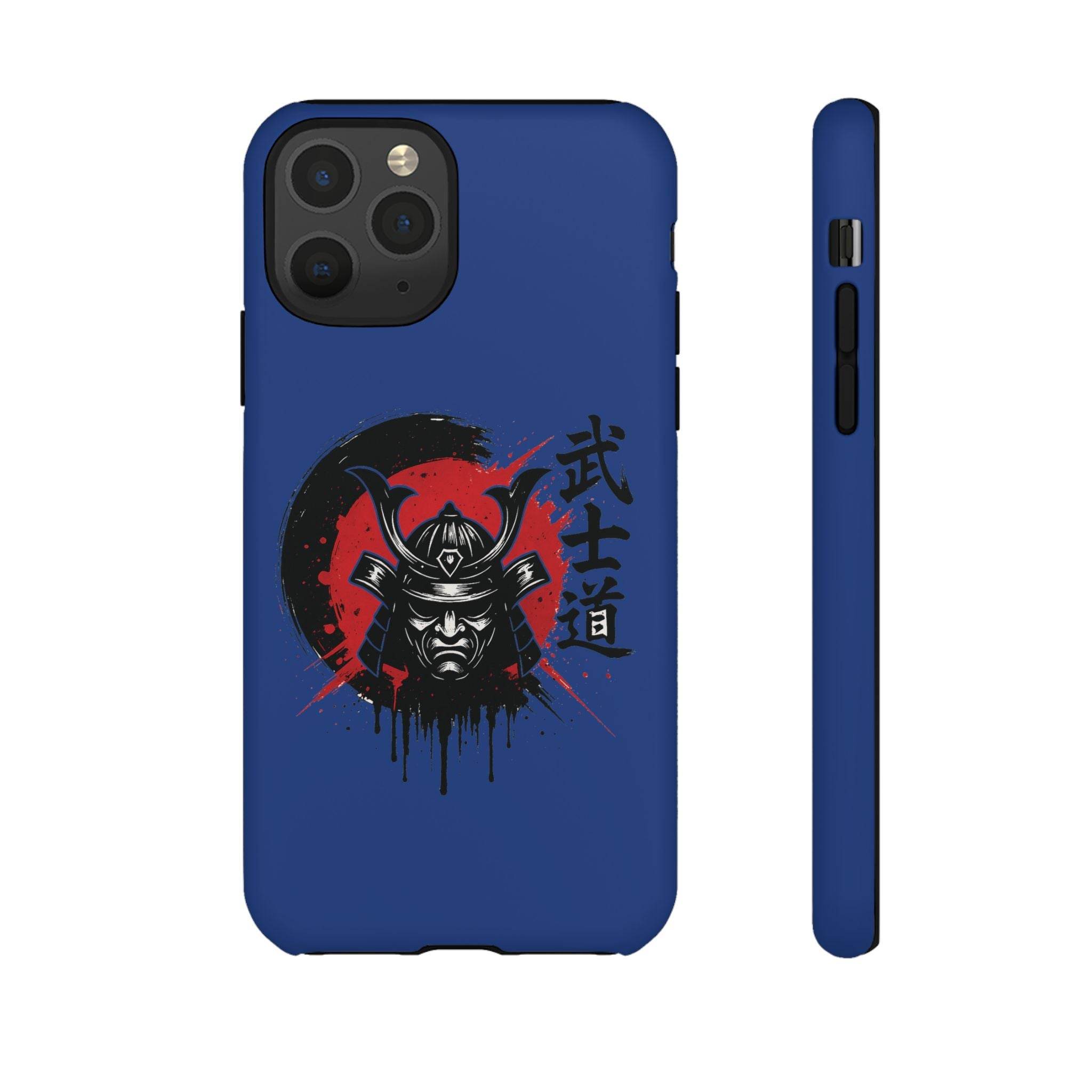 📱 samurai phone case Bleue foncé – coque renforcée iPhone 📱 - Legeekshop