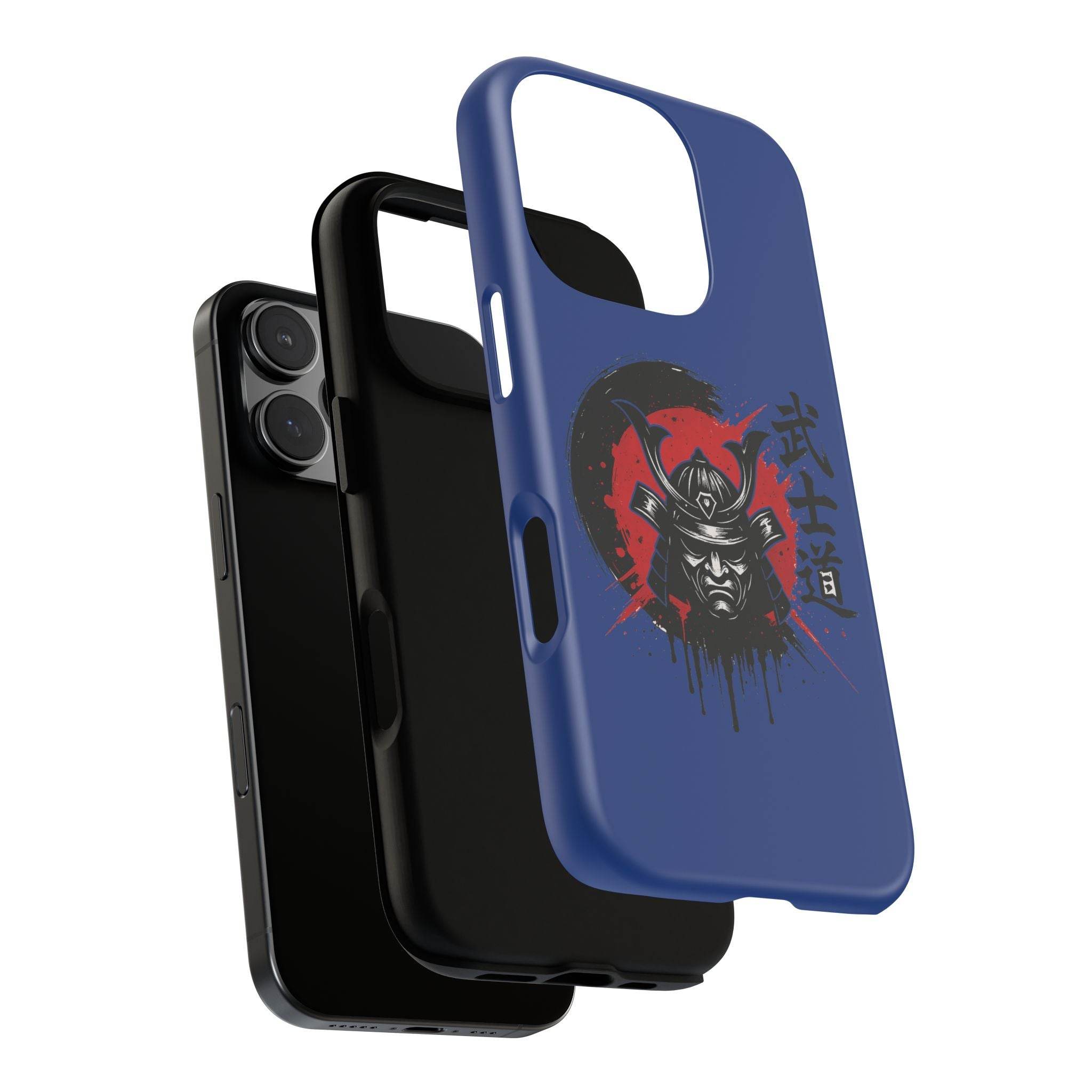 📱 samurai phone case Bleue foncé – coque renforcée iPhone 📱