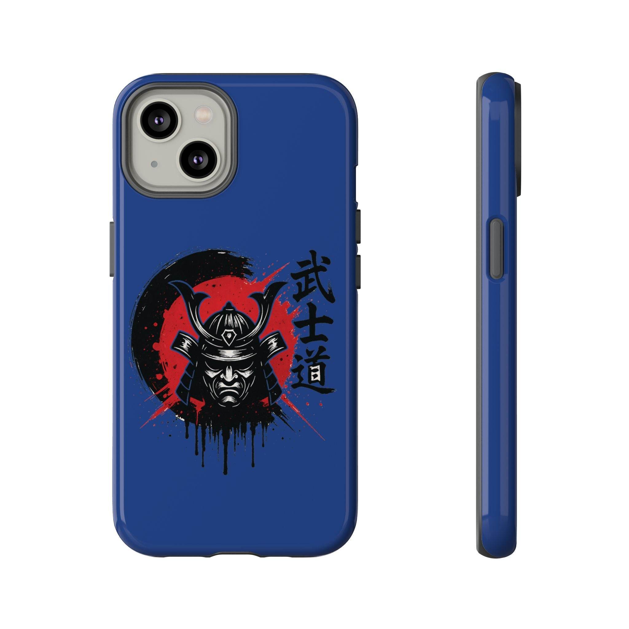 📱 samurai phone case Bleue foncé – coque renforcée iPhone 📱 - Legeekshop