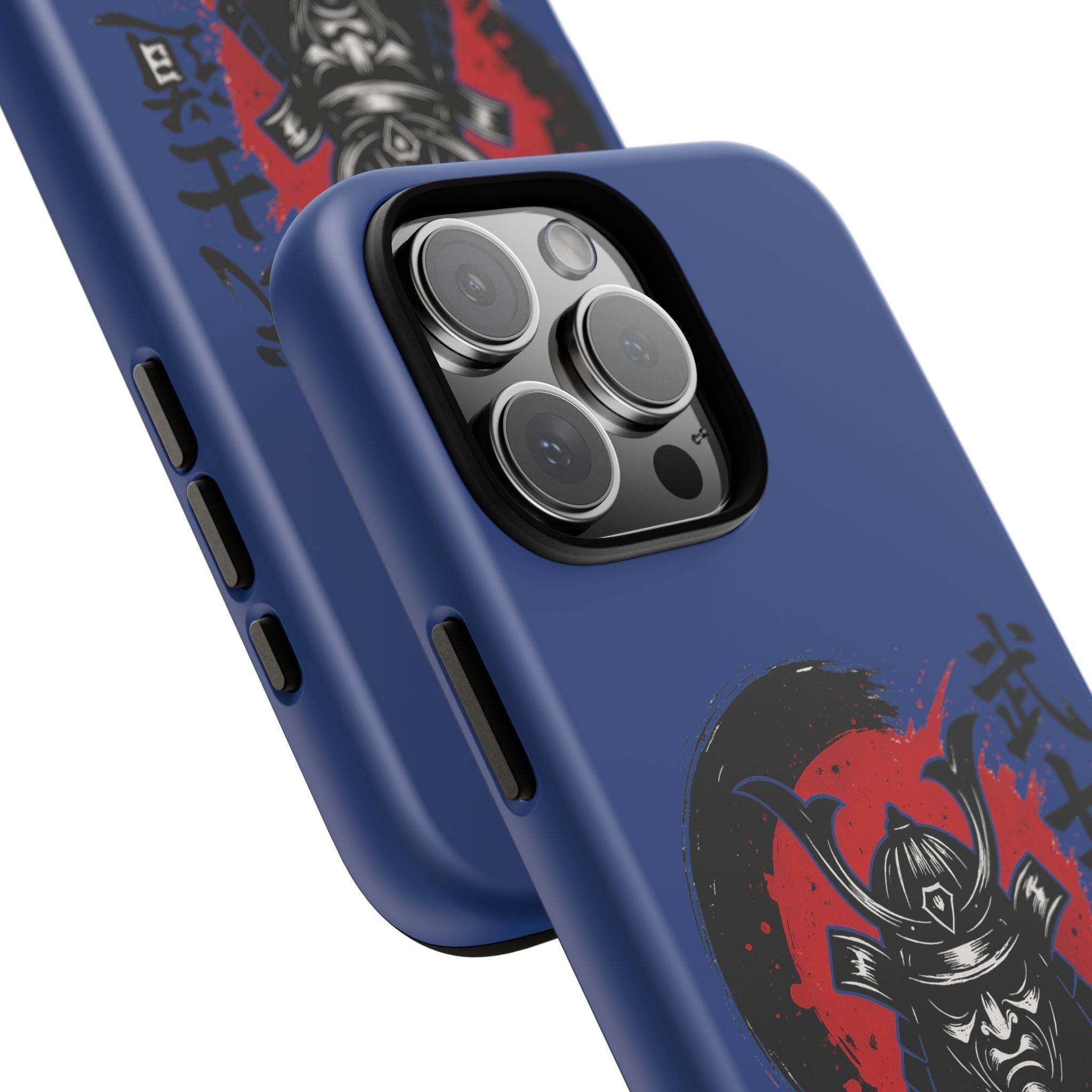 📱 samurai phone case Bleue foncé – coque renforcée iPhone 📱