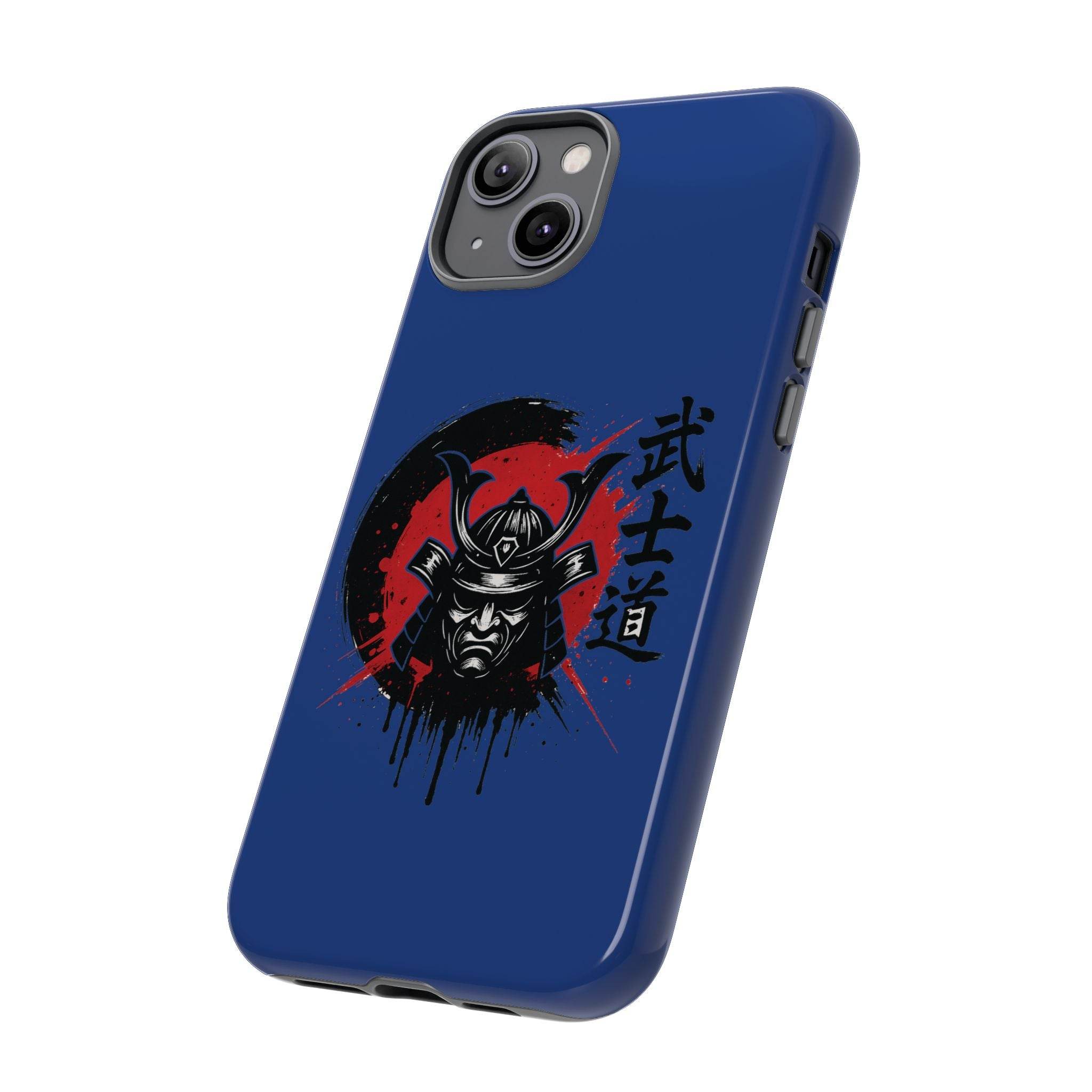 📱 samurai phone case Bleue foncé – coque renforcée iPhone 📱