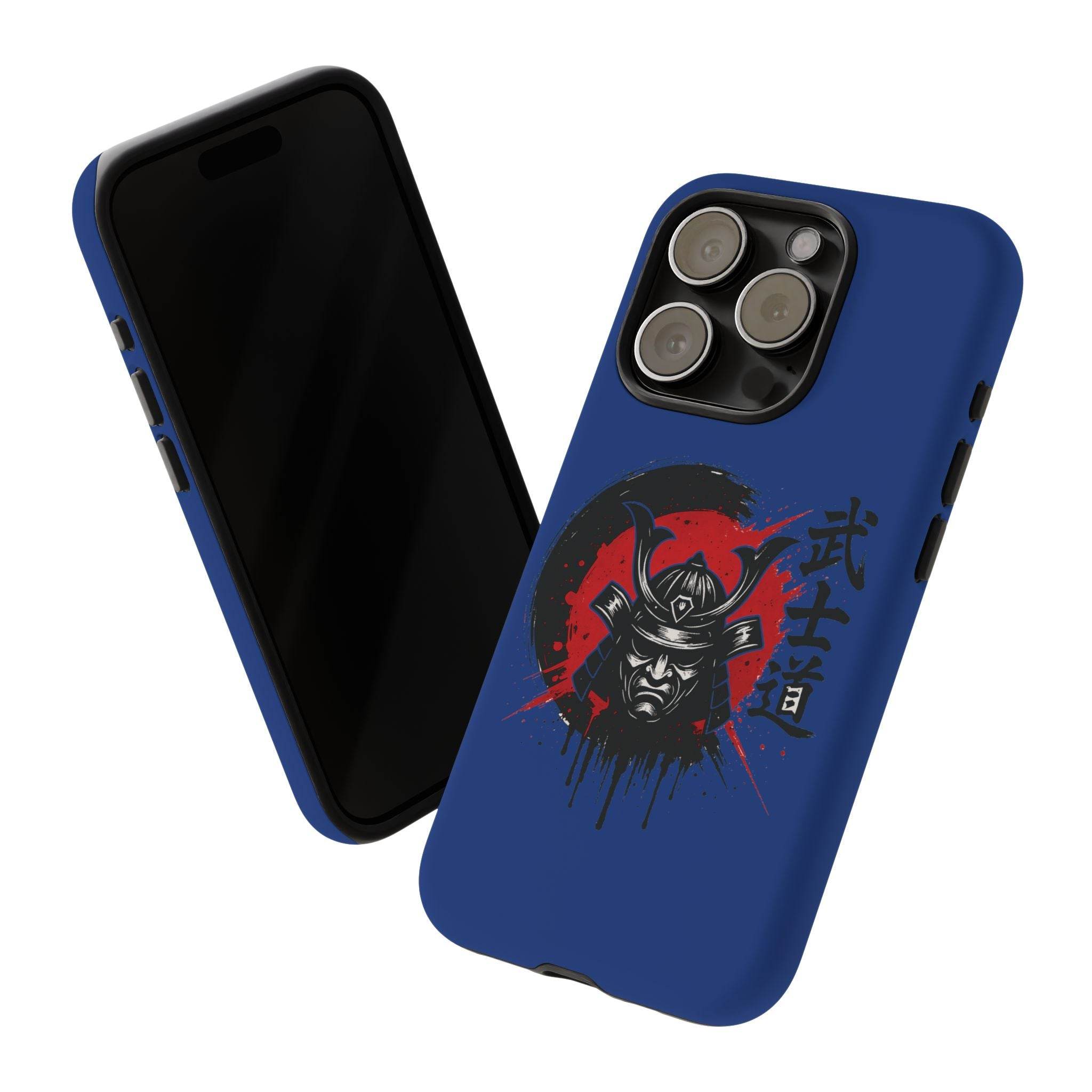 📱 samurai phone case Bleue foncé – coque renforcée iPhone 📱