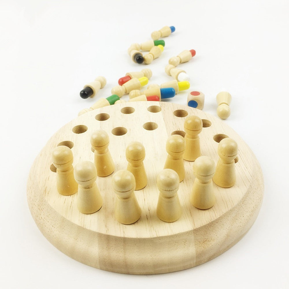 Jeu Mémoire Montessori Bois Bébé Couleurs Cognitif Éducatif