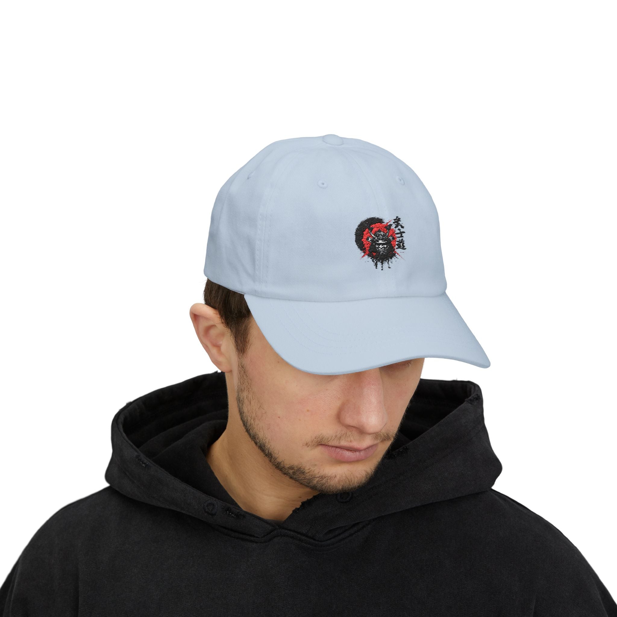 Casquette Dad Cap Loup Samouraï Soleil Rouge Kanji