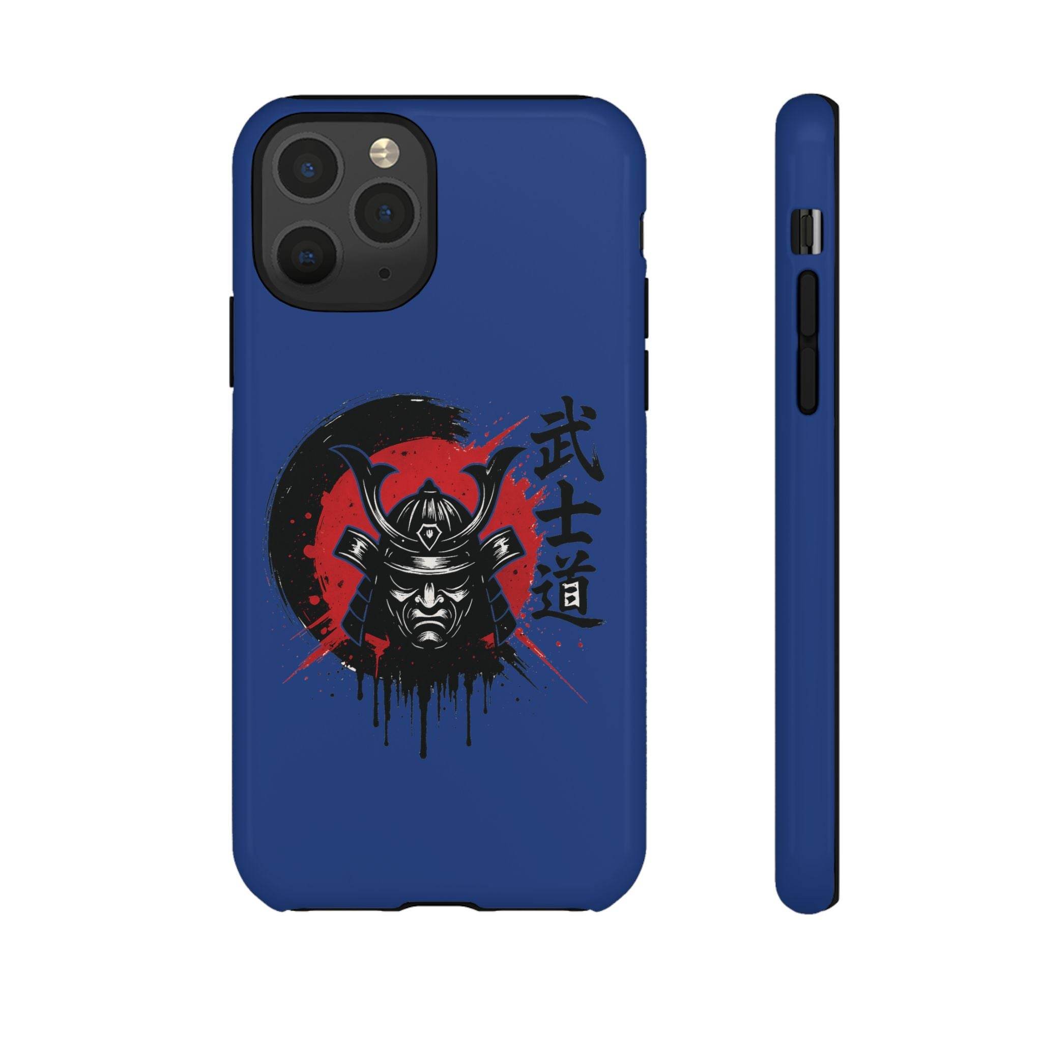 📱 samurai phone case Bleue foncé – coque renforcée iPhone 📱 - Legeekshop