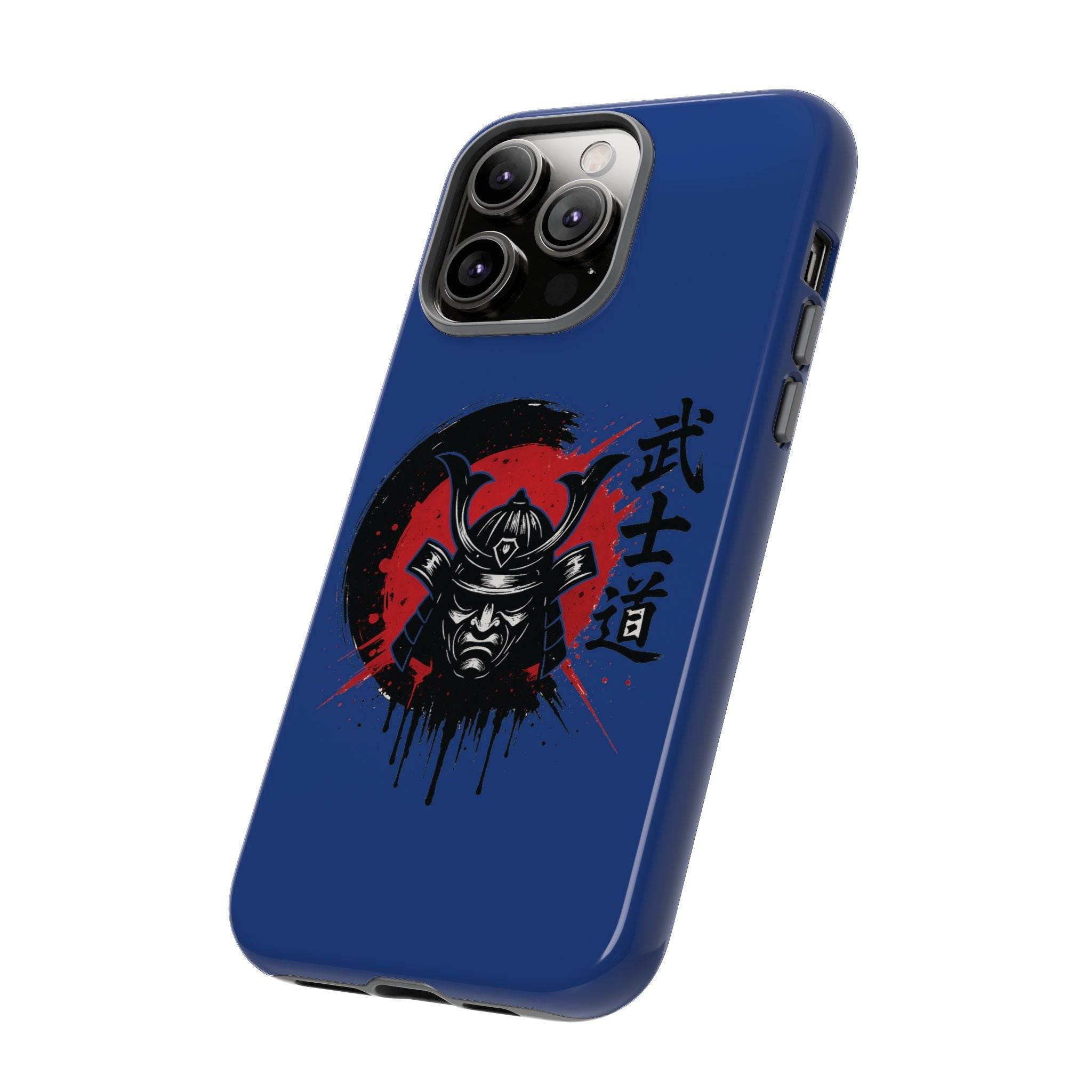 📱 samurai phone case Bleue foncé – coque renforcée iPhone 📱