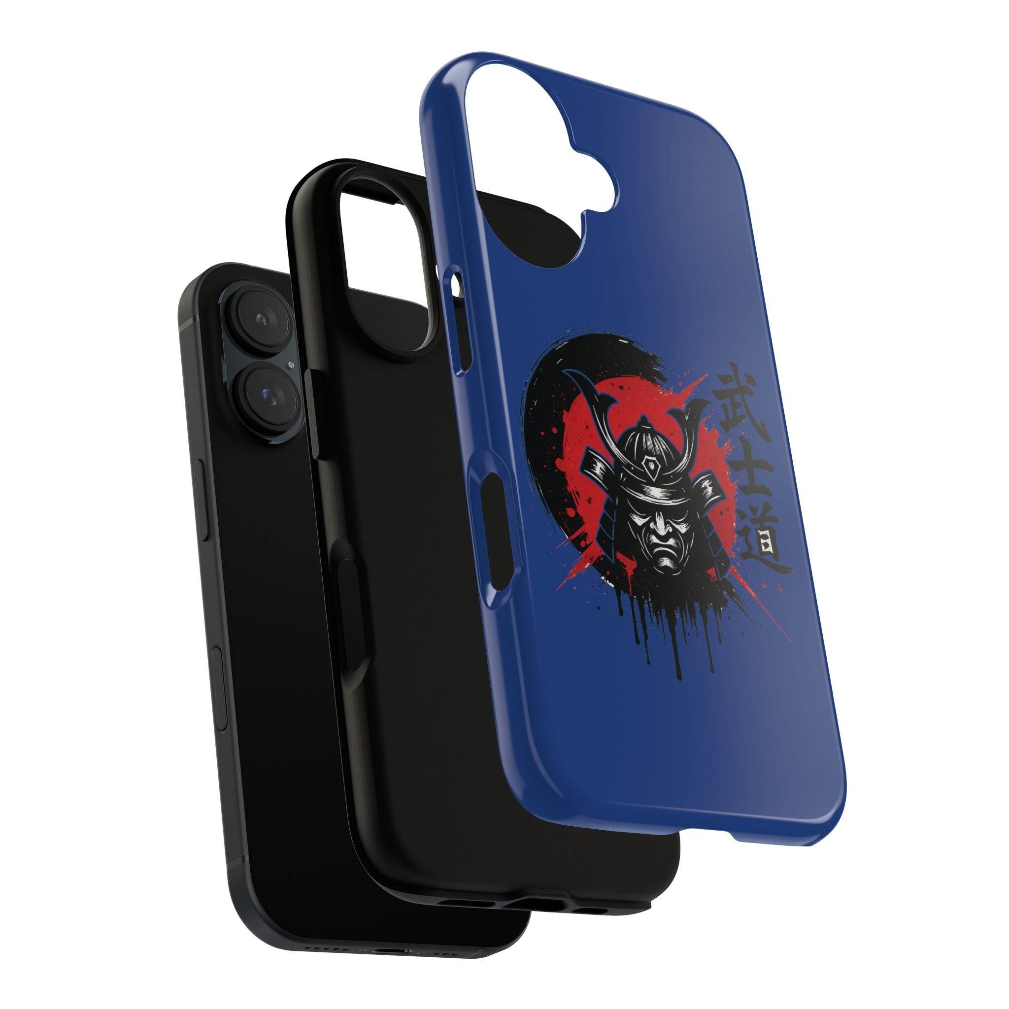 📱 samurai phone case Bleue foncé – coque renforcée iPhone 📱
