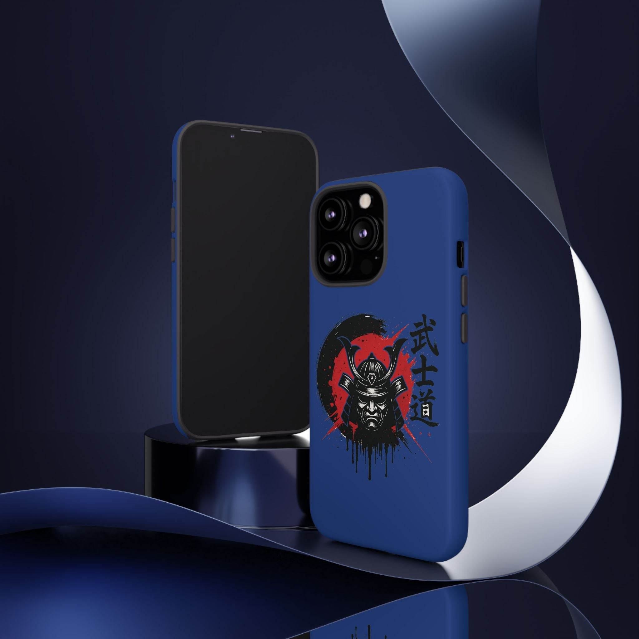 📱 samurai phone case Bleue foncé – coque renforcée iPhone 📱