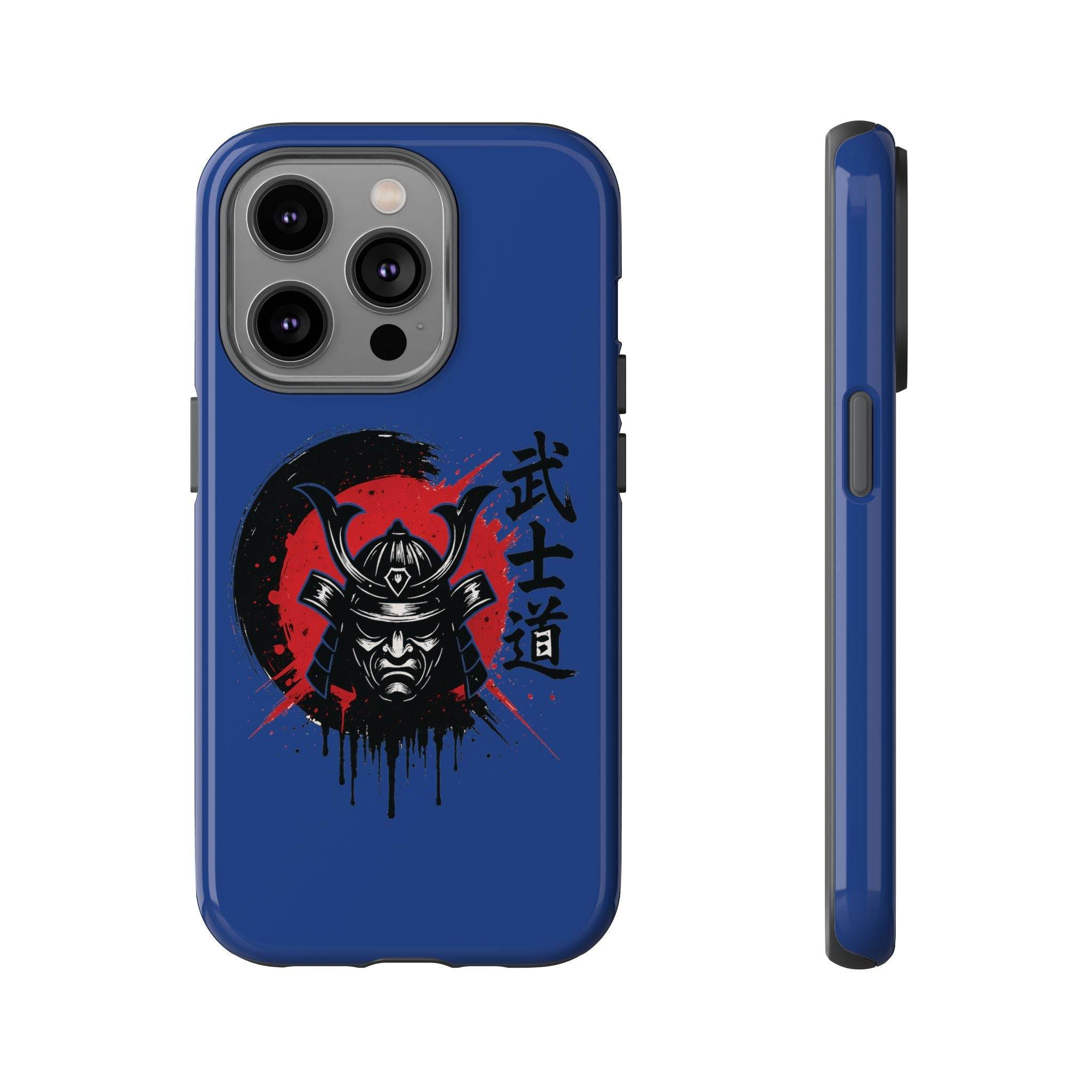 📱 samurai phone case Bleue foncé – coque renforcée iPhone 📱 - Legeekshop