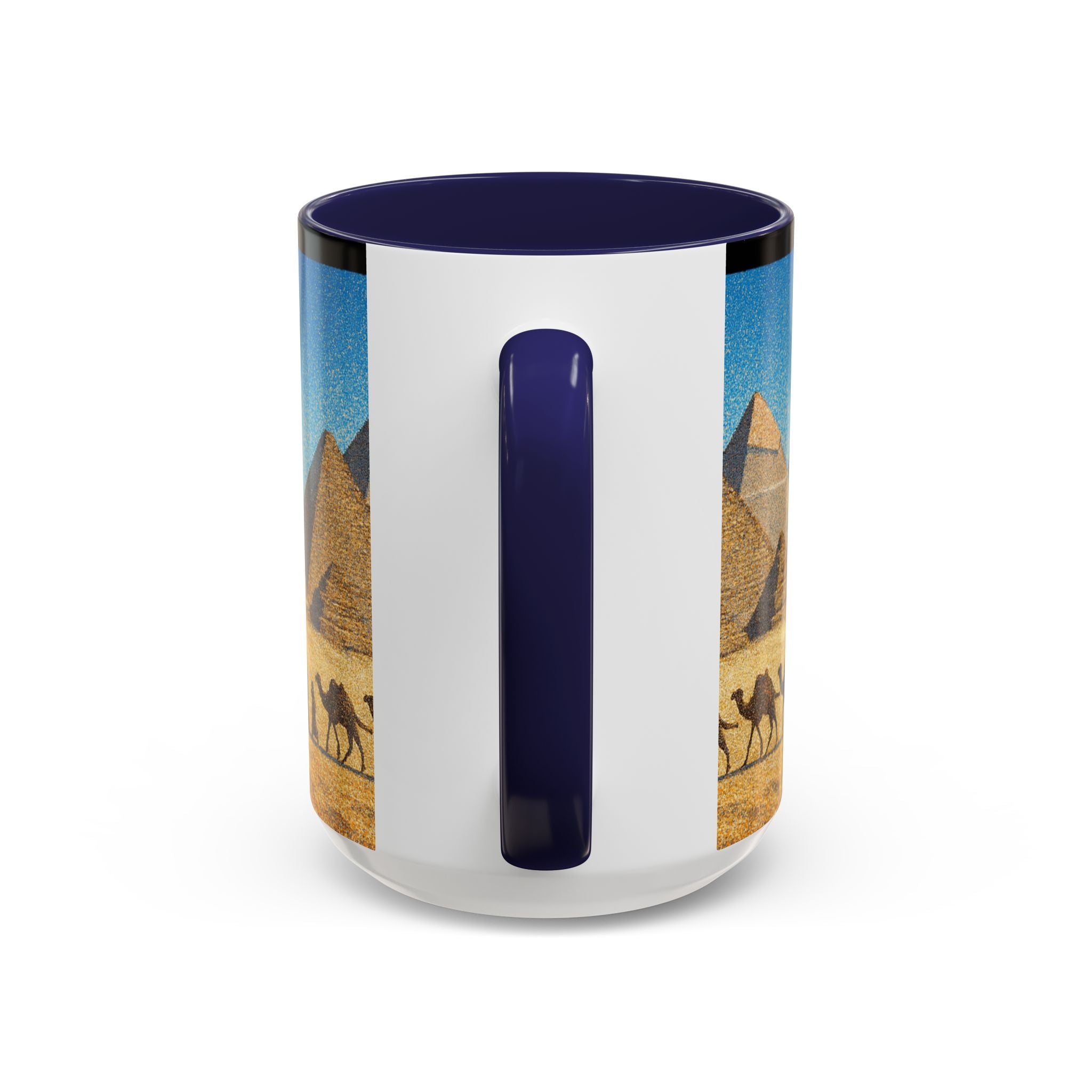 Egyptian Pyramids Camel Caravan Accent Coffee Mug