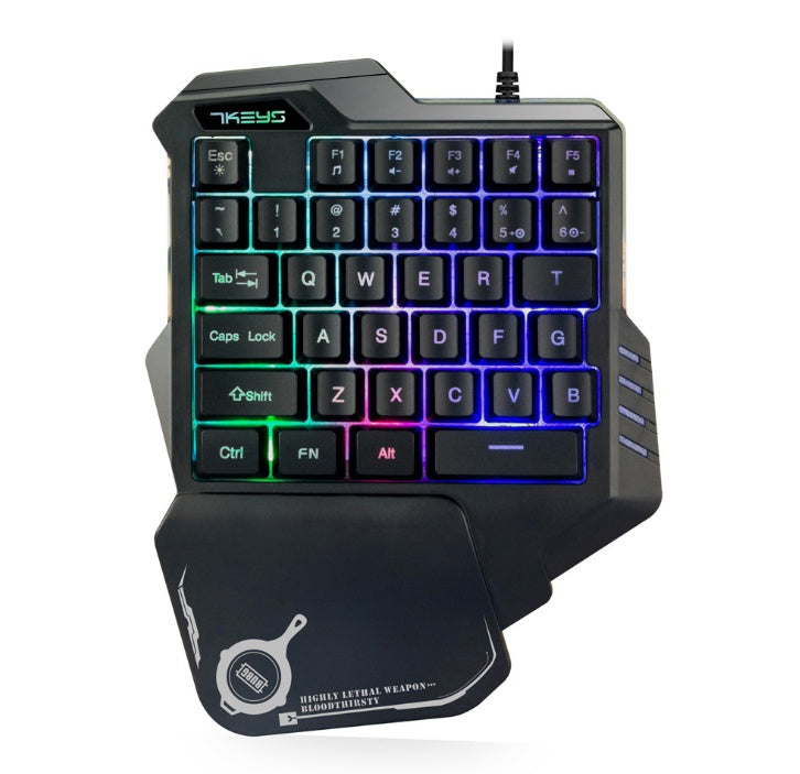 Clavier Gaming Mécanique Une Main RGB Portable Mini