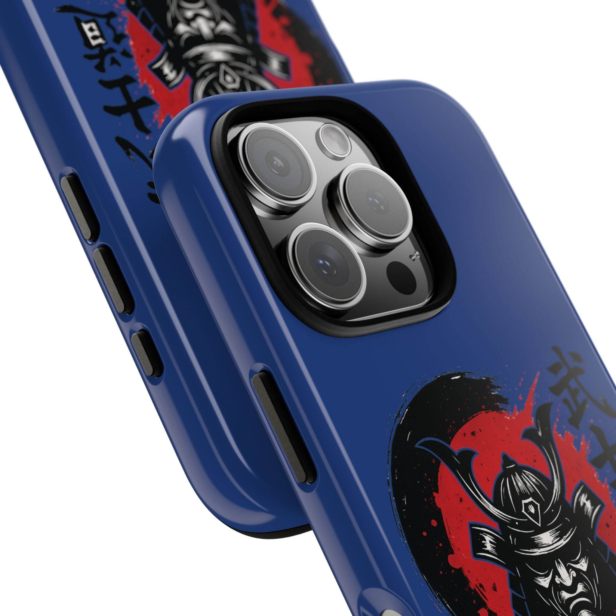 📱 samurai phone case Bleue foncé – coque renforcée iPhone 📱
